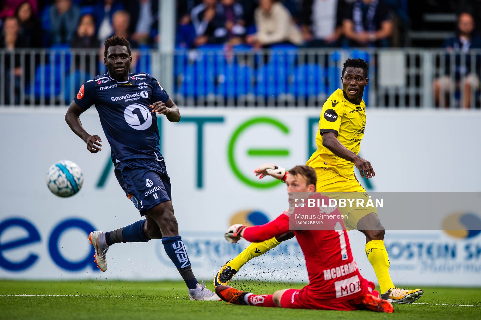 Aliou Coly of Kristiansund and Adeleke Akinola Akinyemi of