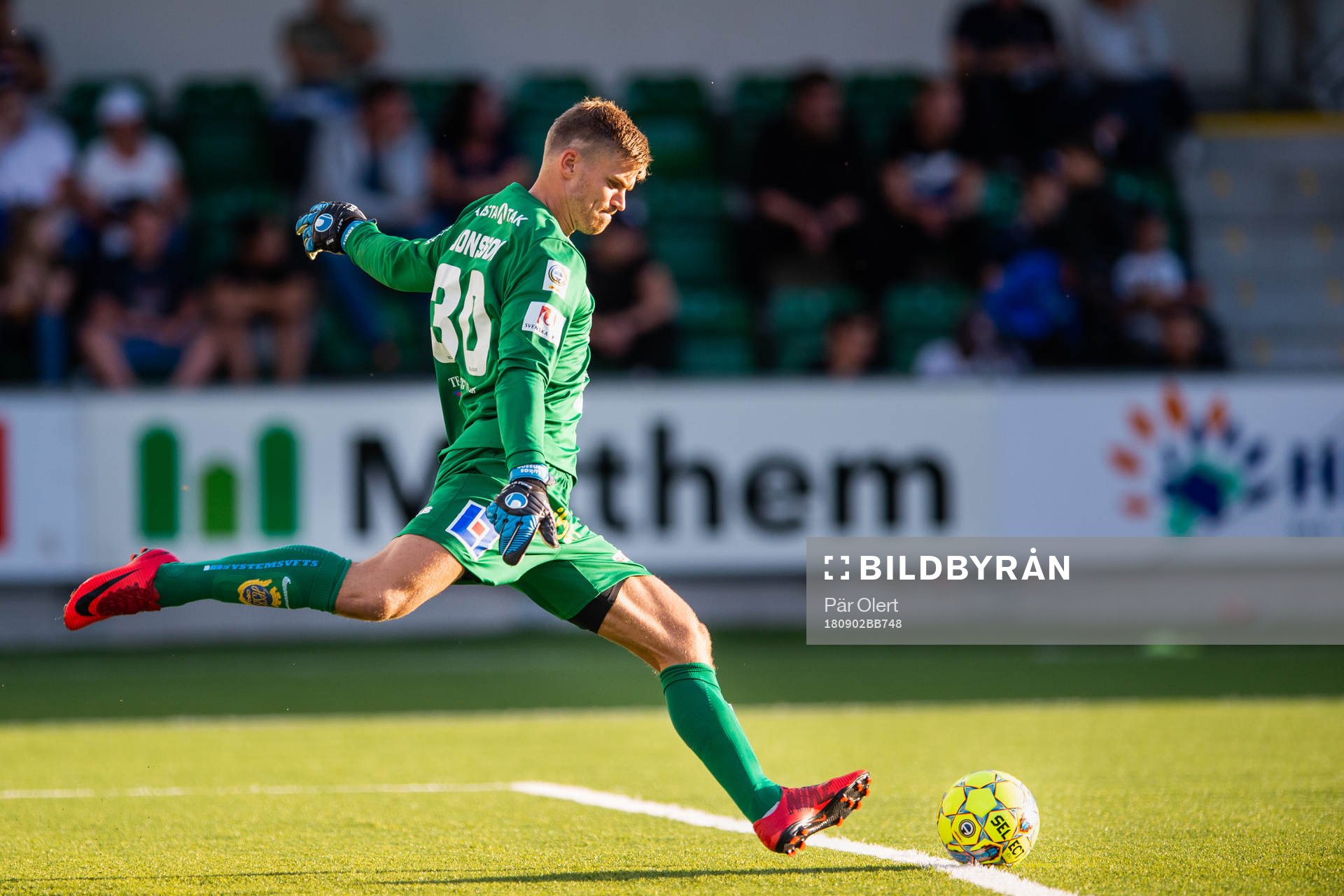 Sirius målvakt Lukas Jonsson