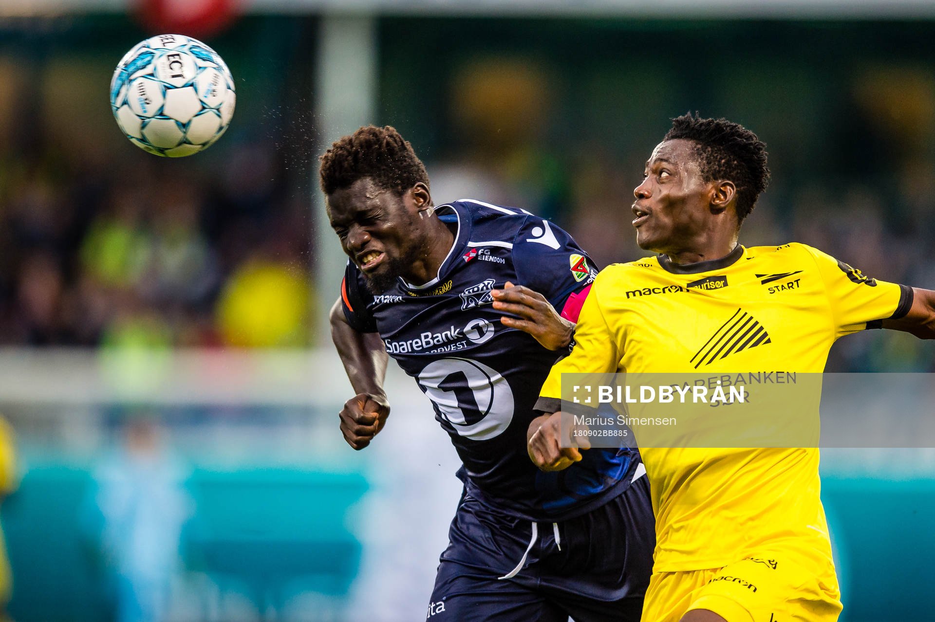 Aliou Coly of Kristiansund and Adeleke Akinola Akinyemi of