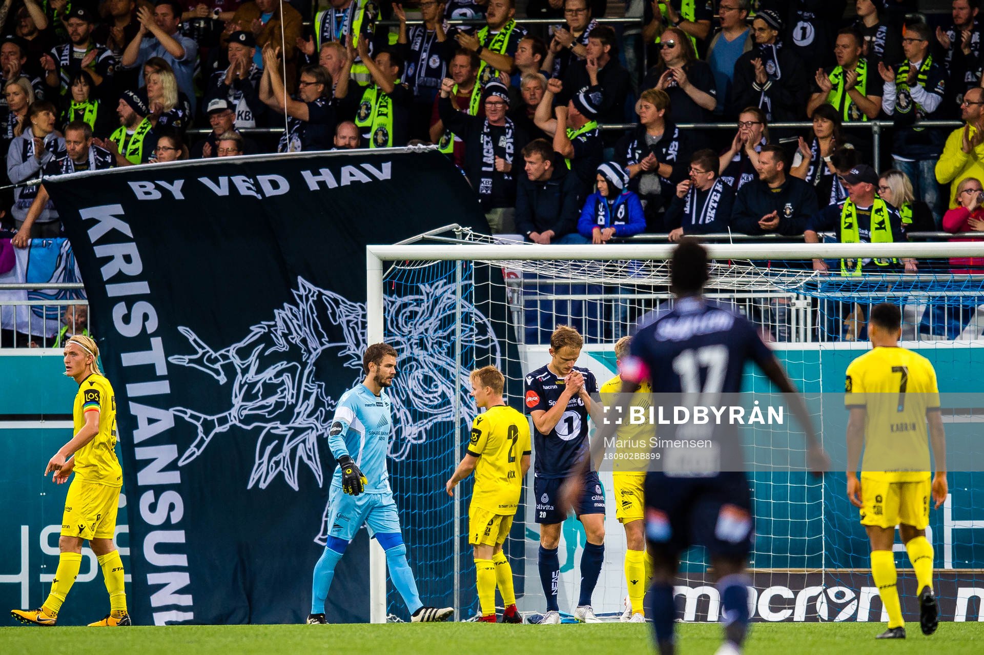 Karl Simon Alexandersson of Kristiansund looks dejected