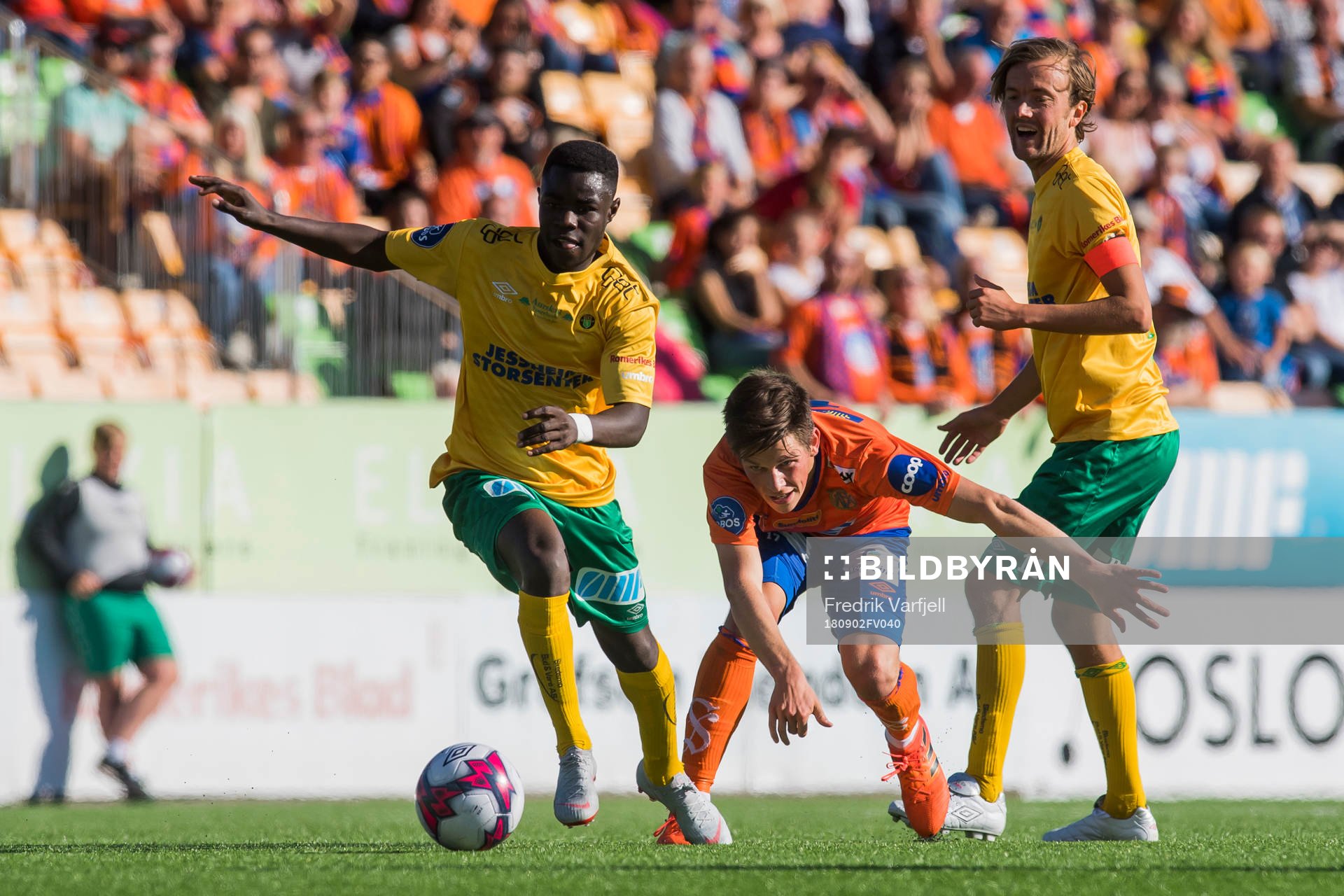during the OBOS-ligaen match between Ull/Kisa and Aalesund on September 2, 2018 in Jessheim. 