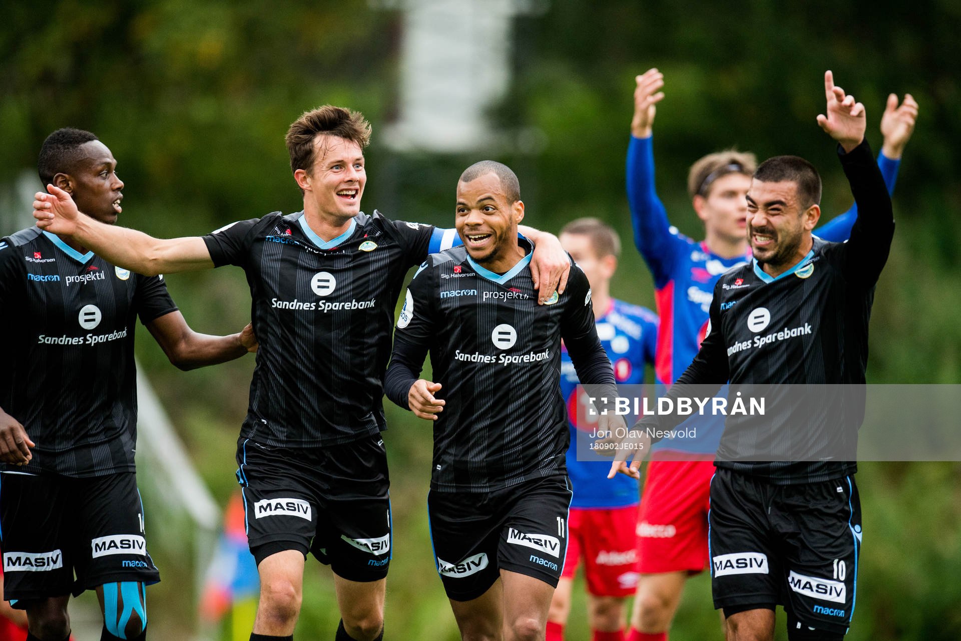 Niels Vorthoren, Erixon Danso and Sanel Kapidzic of Sandnes