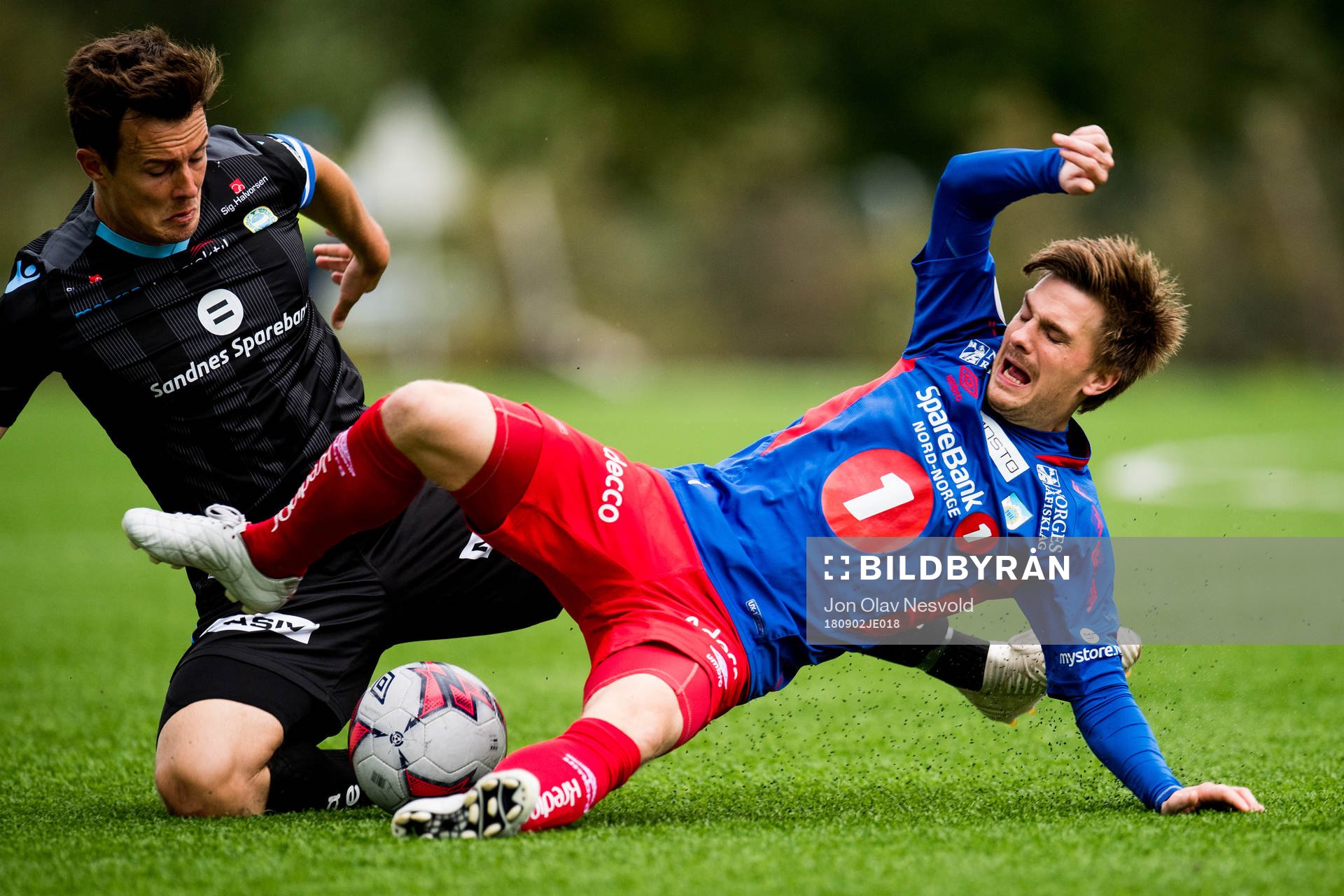 Niels Vorthoren of Sandnes Ulf and Vegard Lysvoll of