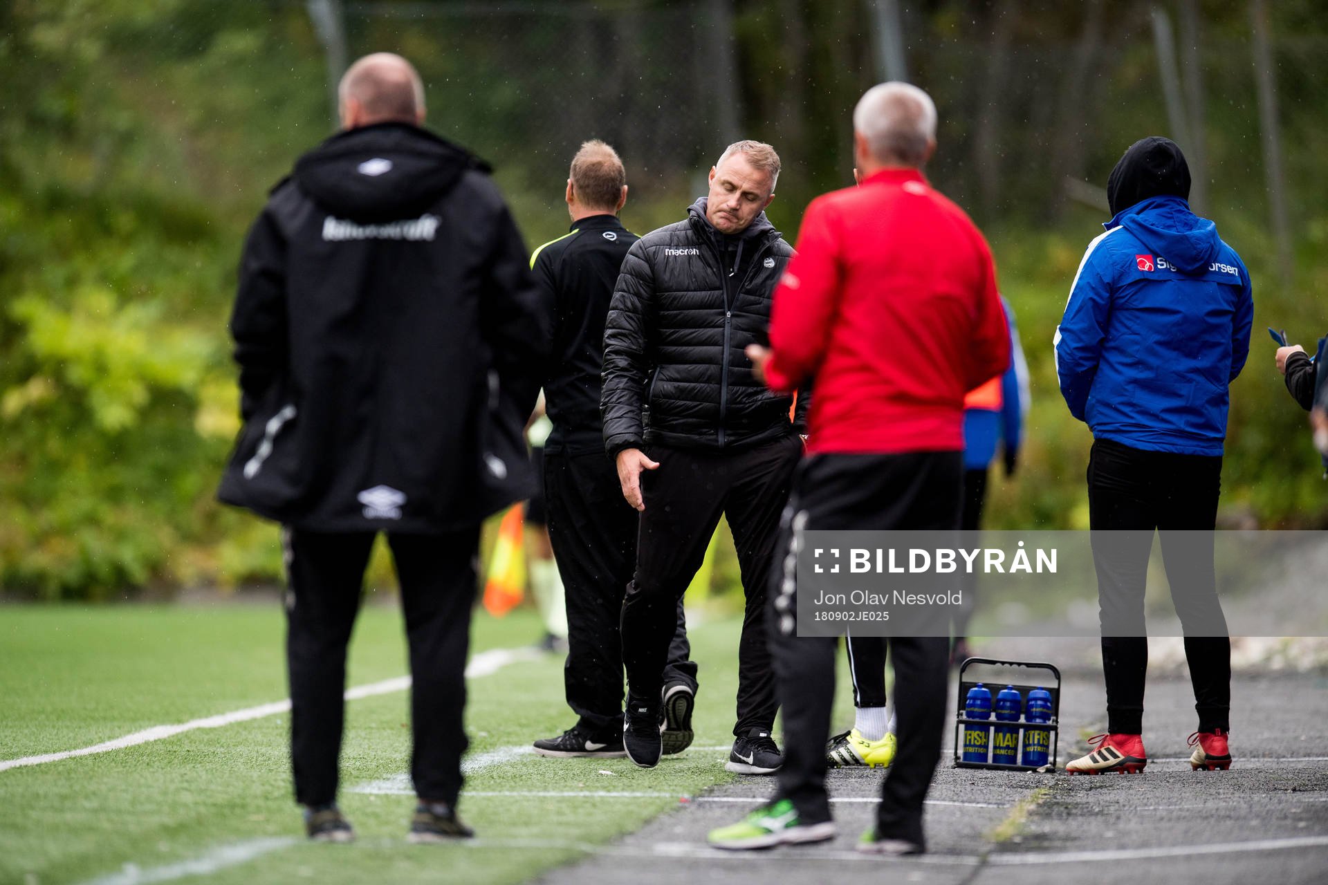 Bengt Sæternes, head coach of Sandnes Ulf, reacts