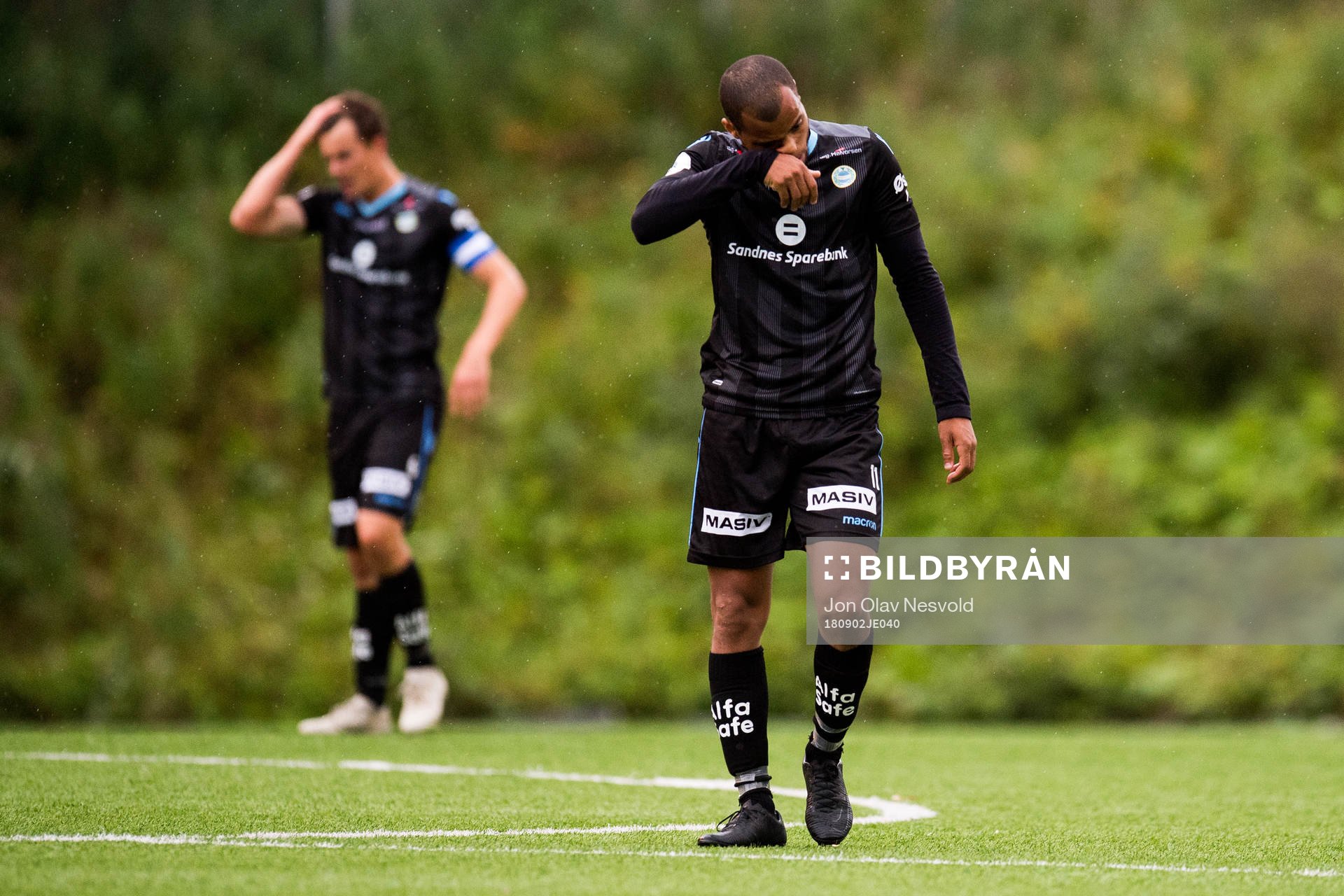 Erixon Danso of Sandnes Ulf looks dejected