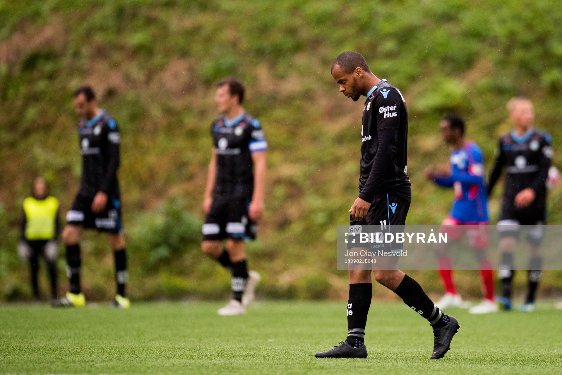Erixon Danso of Sandnes Ulf looks dejected