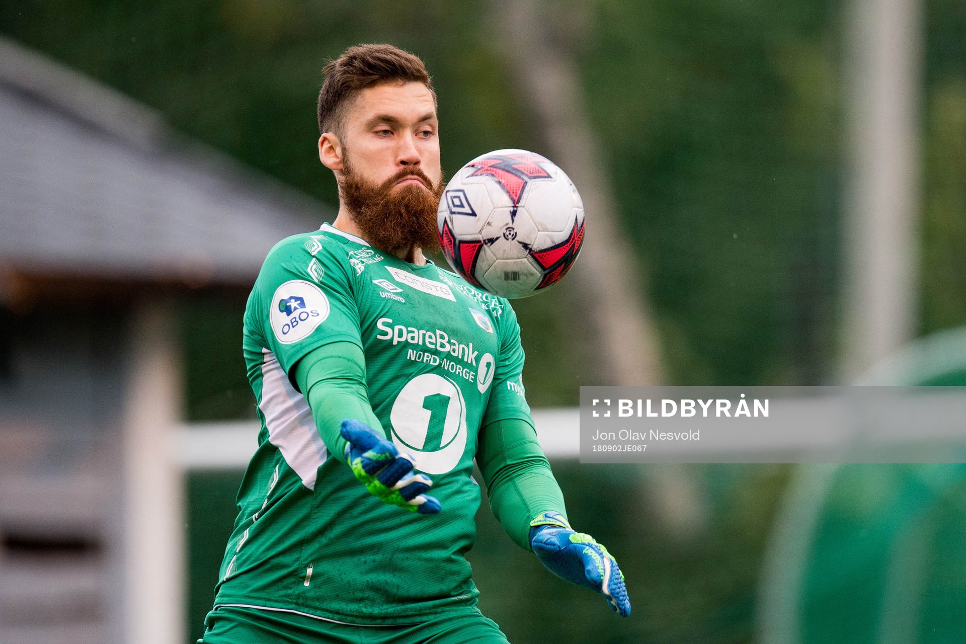 Goalkeeper Marius Berntzen of Tromsdalen