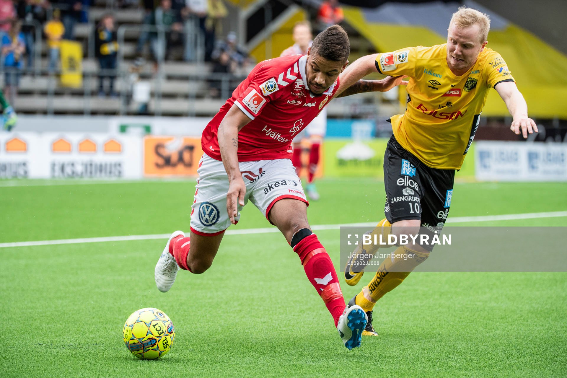 Kalmars Mikael Dyrestam och Elfsborgs Simon Lundevall