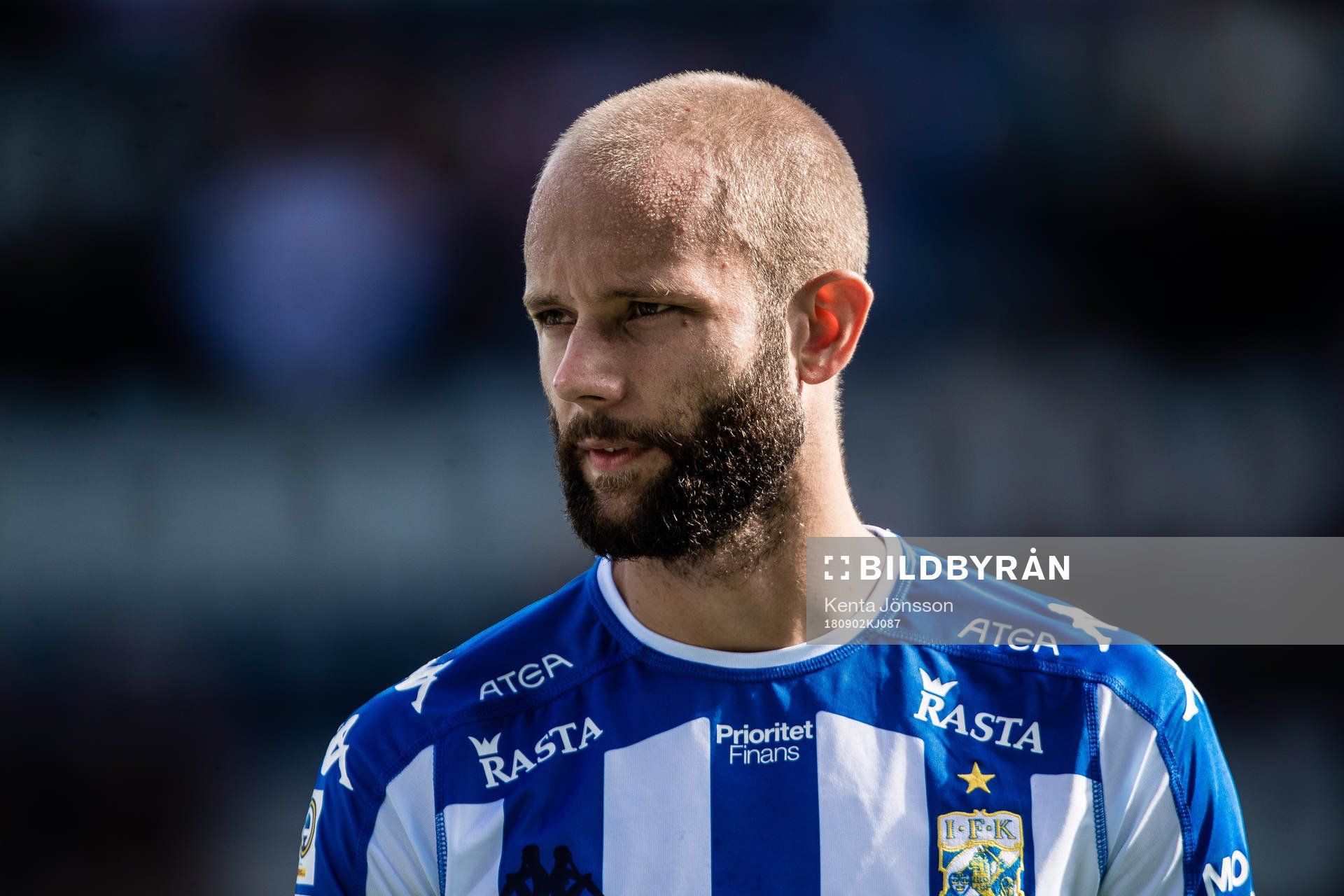 IFK Göteborgs Robin Söder innan fotbollsmatchen i