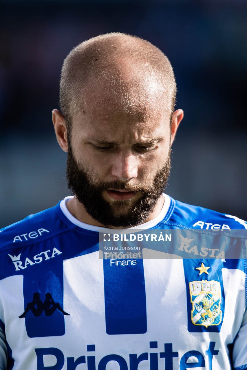 IFK Göteborgs Robin Söder innan fotbollsmatchen i