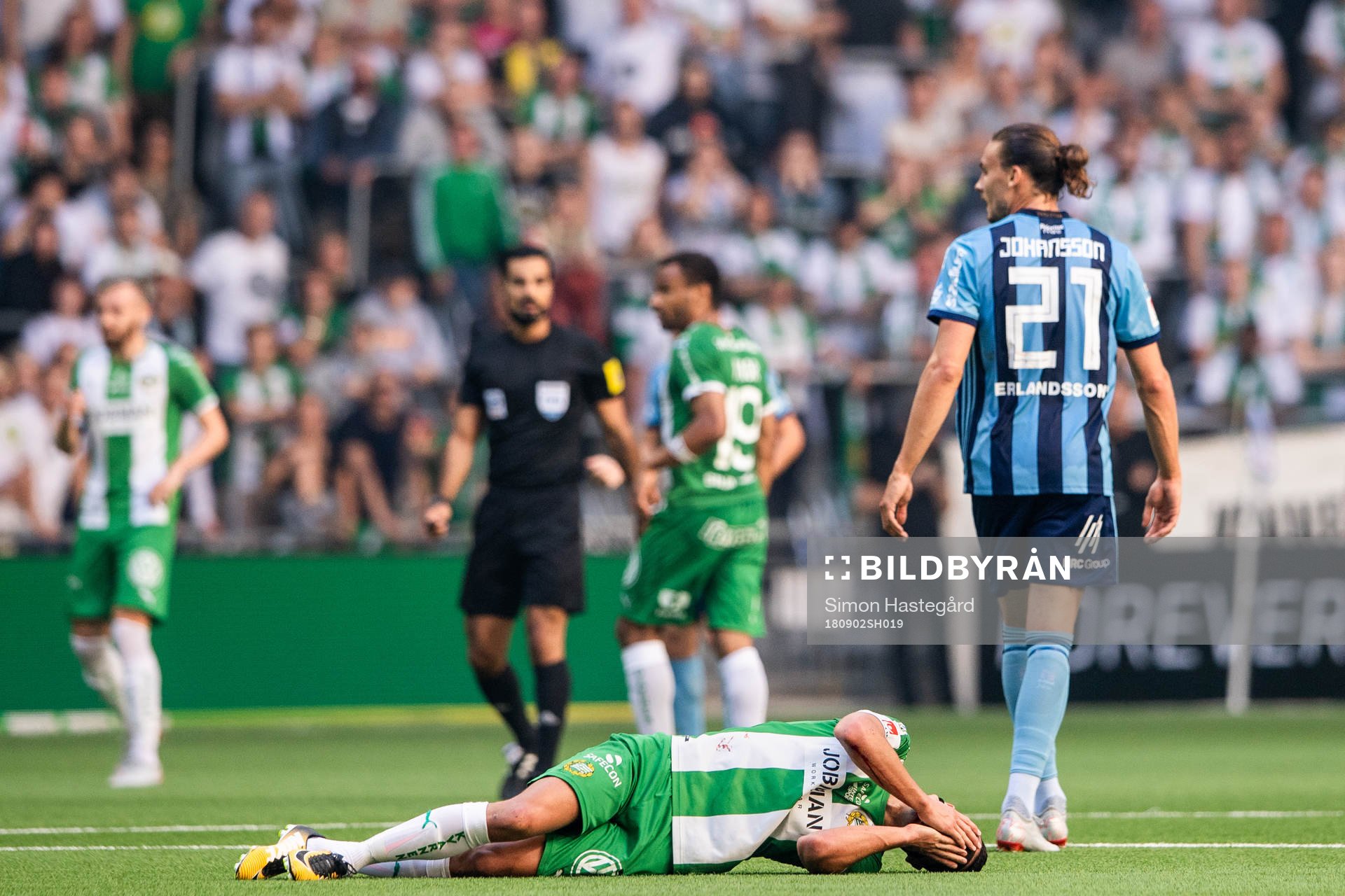 Hammarbys Nikola Djurdjic har ont