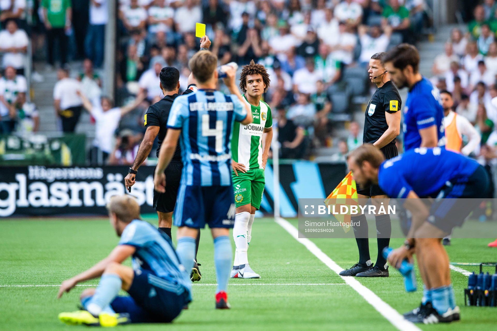 Hammarbys Neto Borges får en varning