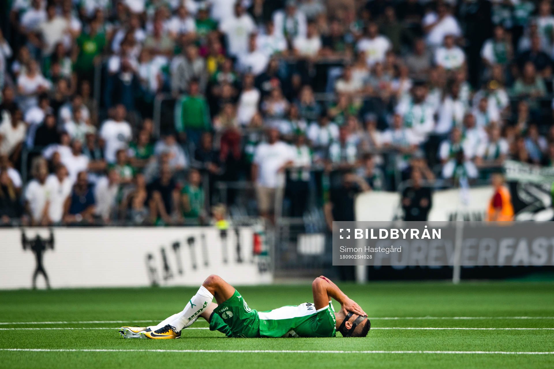 Hammarbys Nikola Djurdjic har ont