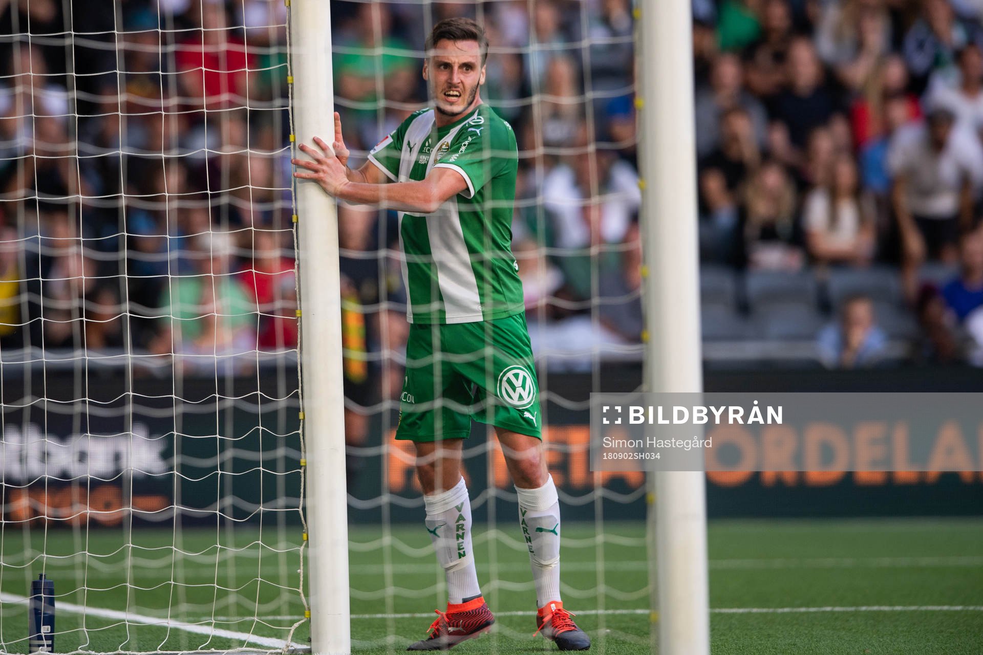 Hammarbys Pontus Silfwer reagerar