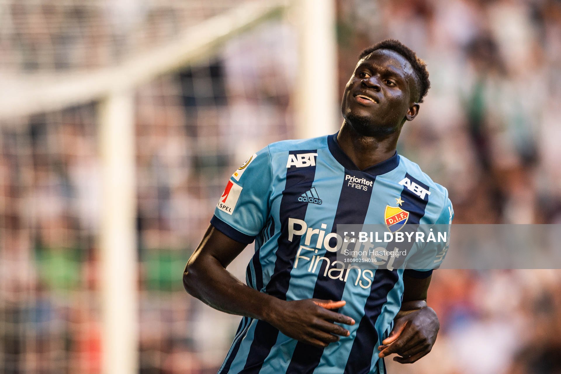 Djurgårdens Aliou Badji jublar