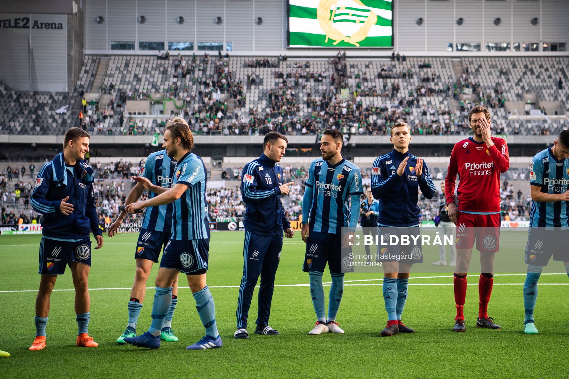 Djurgårdens spelare jublar