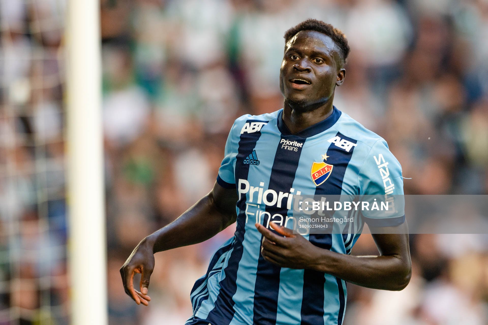 Djurgårdens Aliou Badji jublar