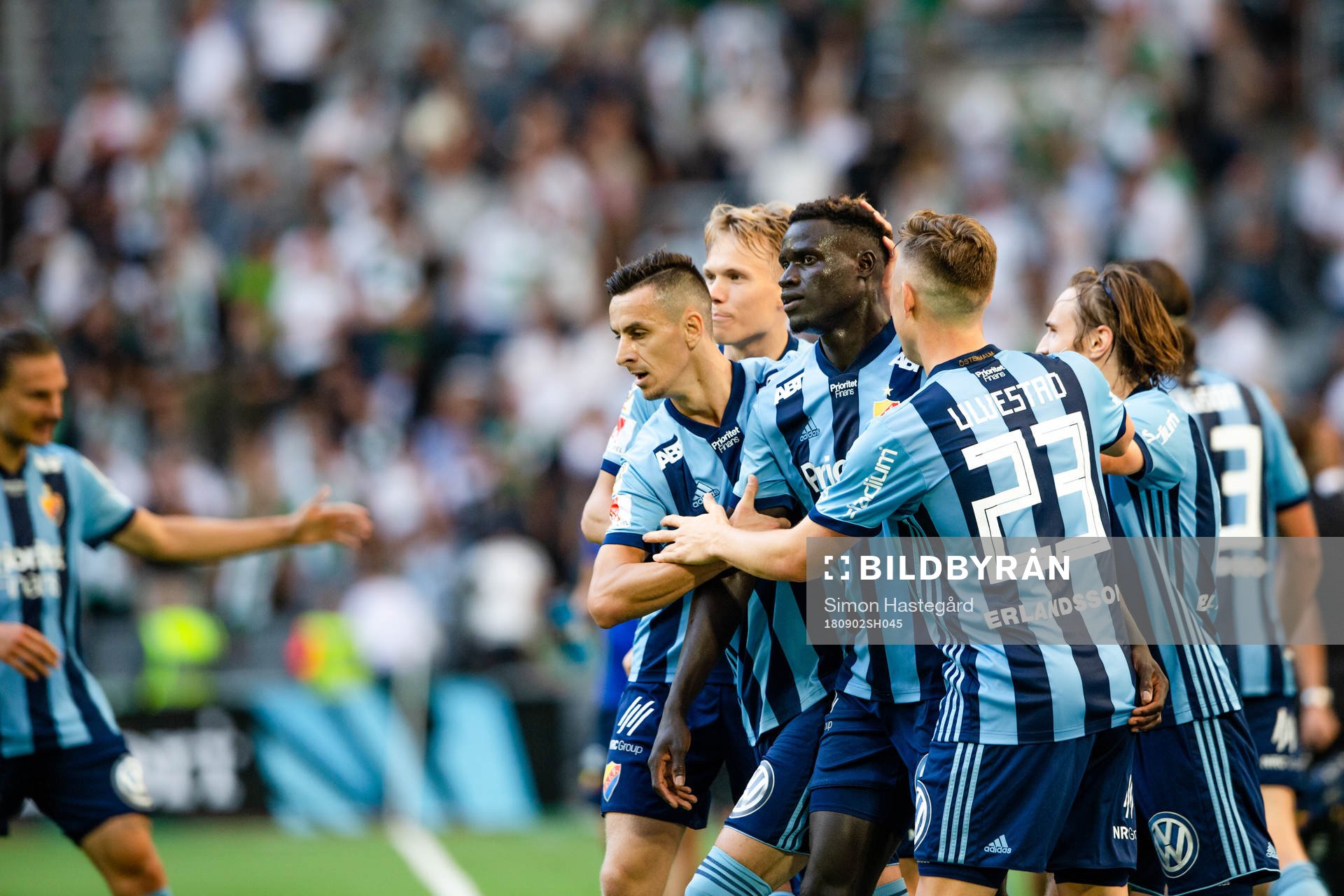Djurgårdens Aliou Badji jublar
