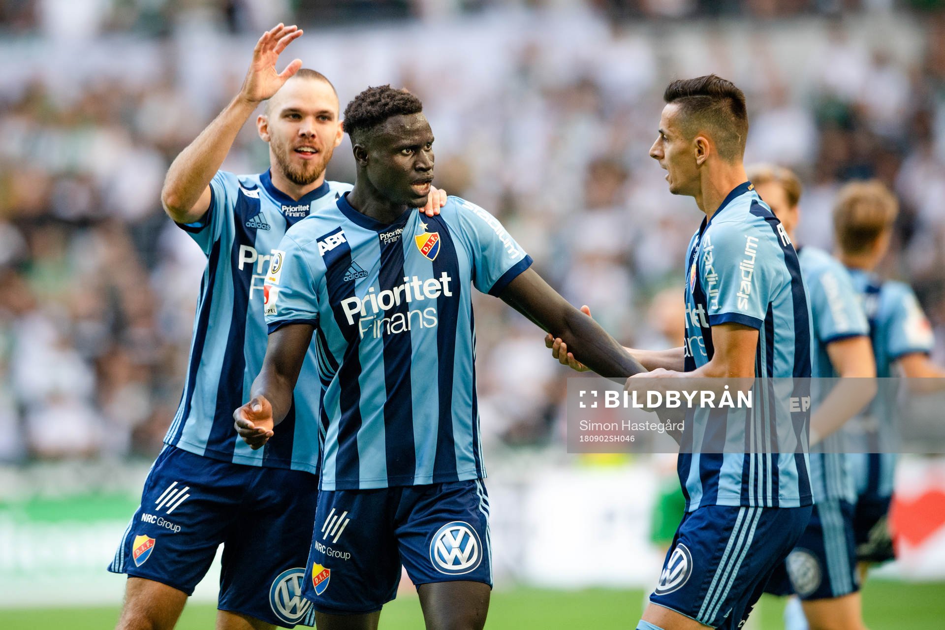 Djurgårdens Aliou Badji jublar