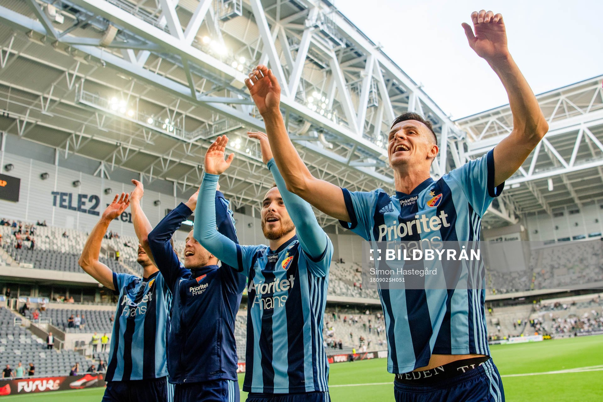 Djurgårdens Haris Radetinac jublar