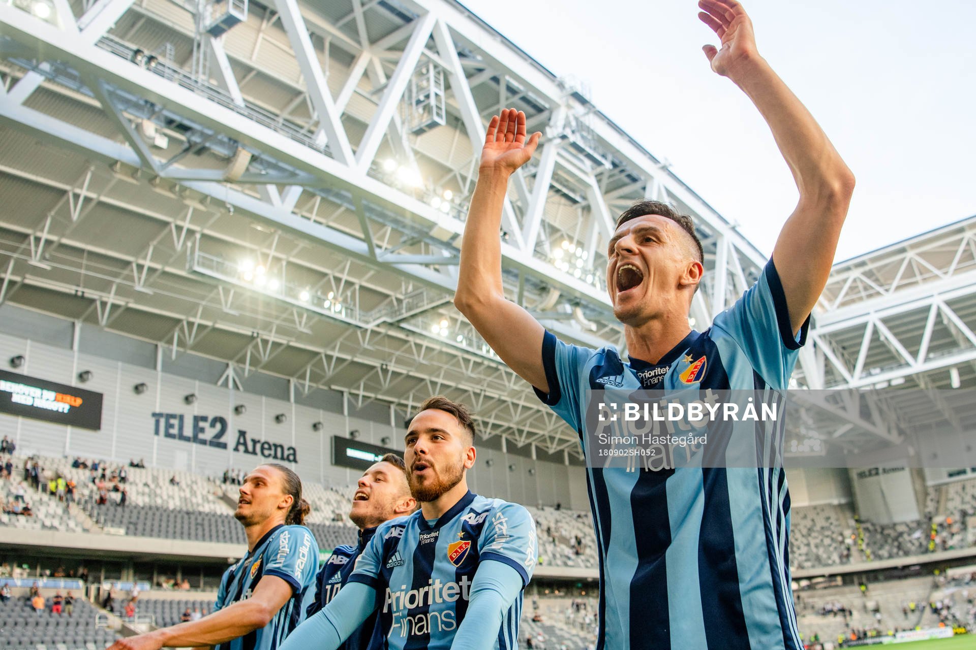 Djurgårdens Haris Radetinac jublar