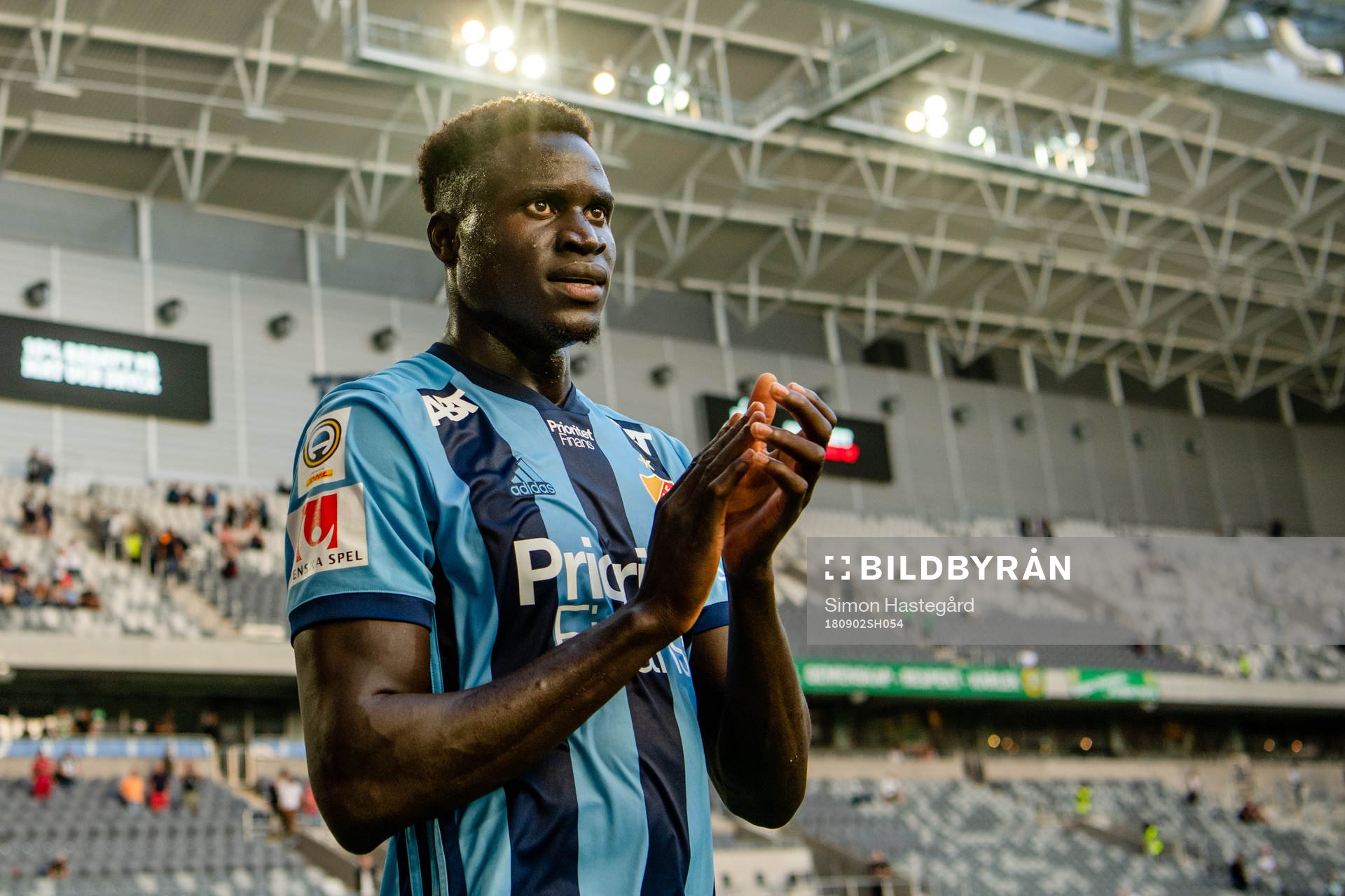 Djurgårdens Aliou Badji jublar