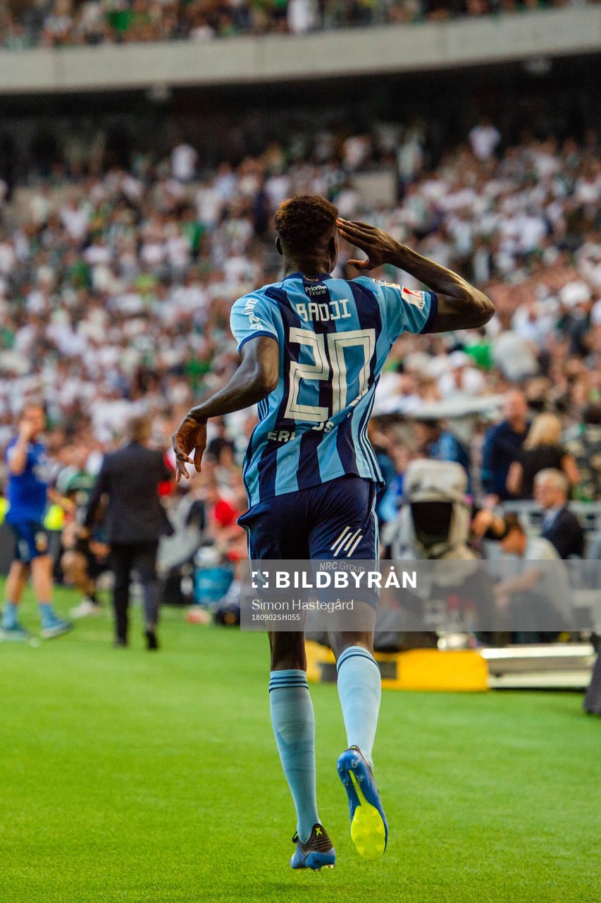 Djurgårdens Aliou Badji jublar