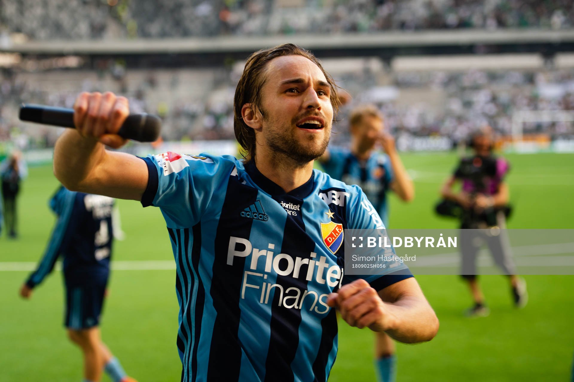 Djurgårdens Kevin Walker  jublar