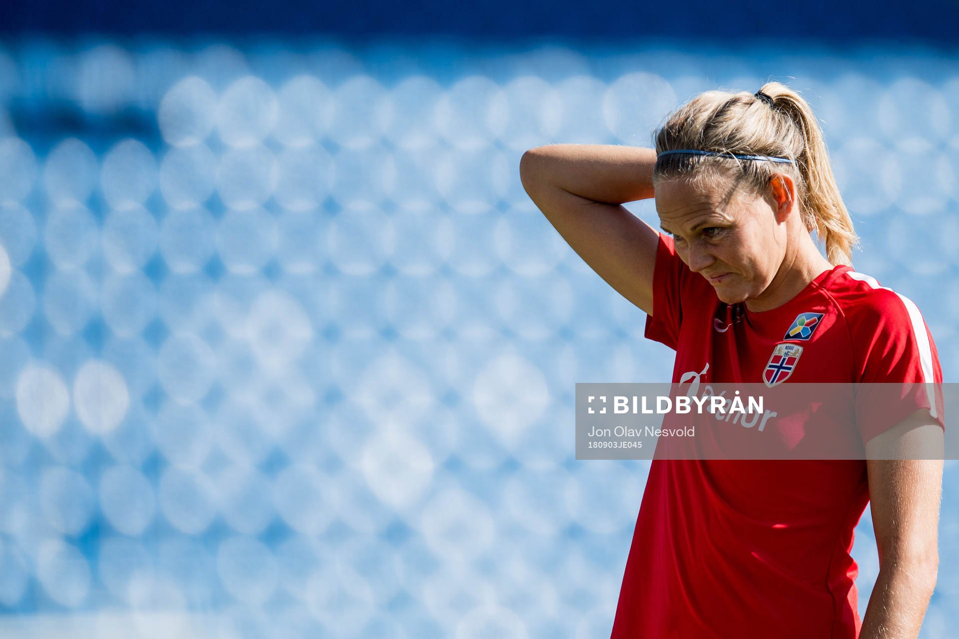 Goalkeeper Ingrid Hjelmseth of Norway