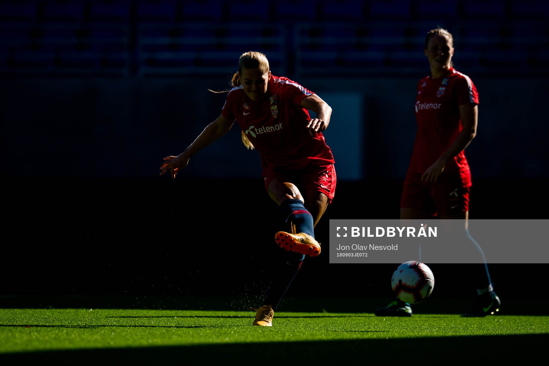 Lisa-Marie Karlseng Utland and Isabell Herlovsen of Norway