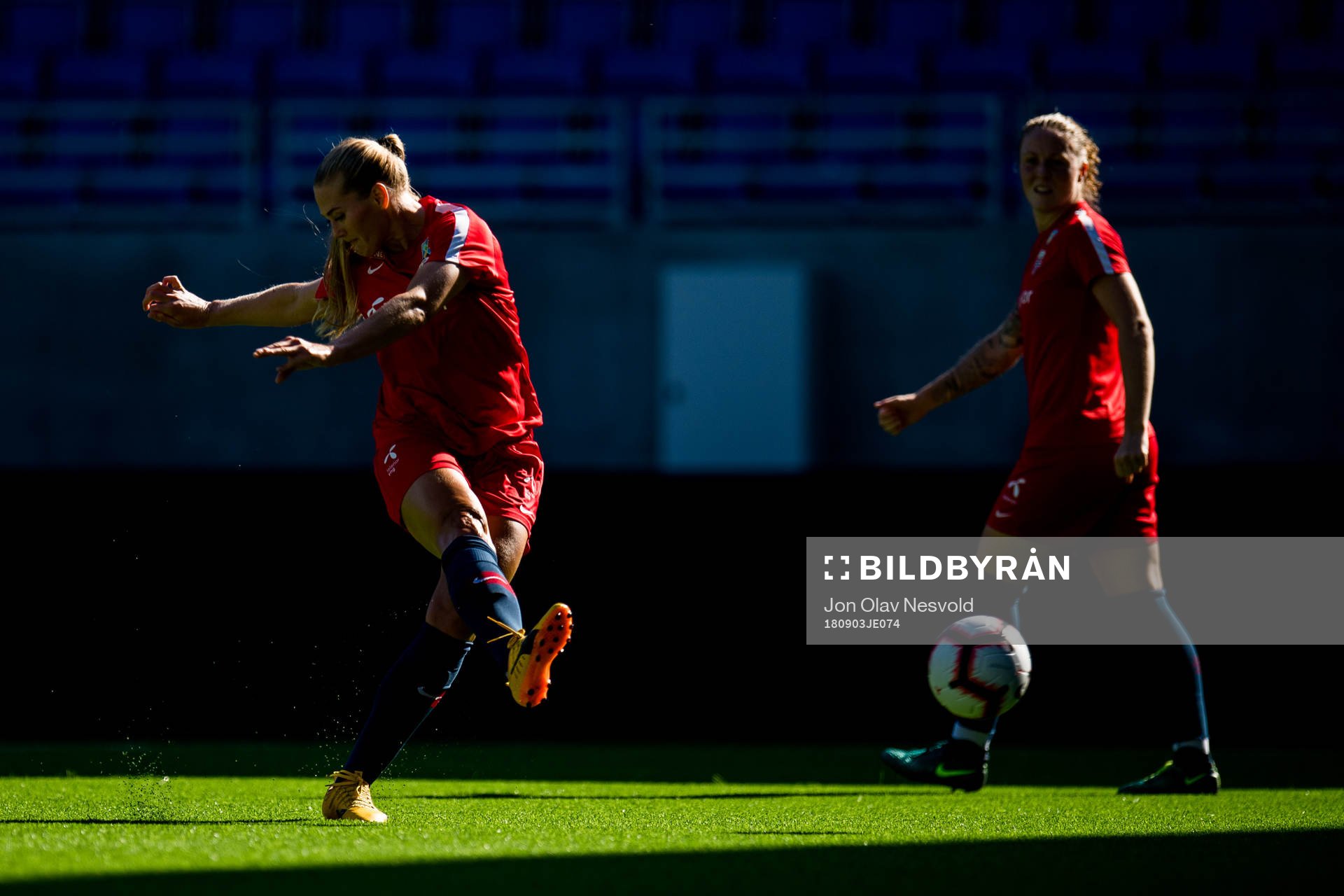 Lisa-Marie Karlseng Utland and Isabell Herlovsen of Norway