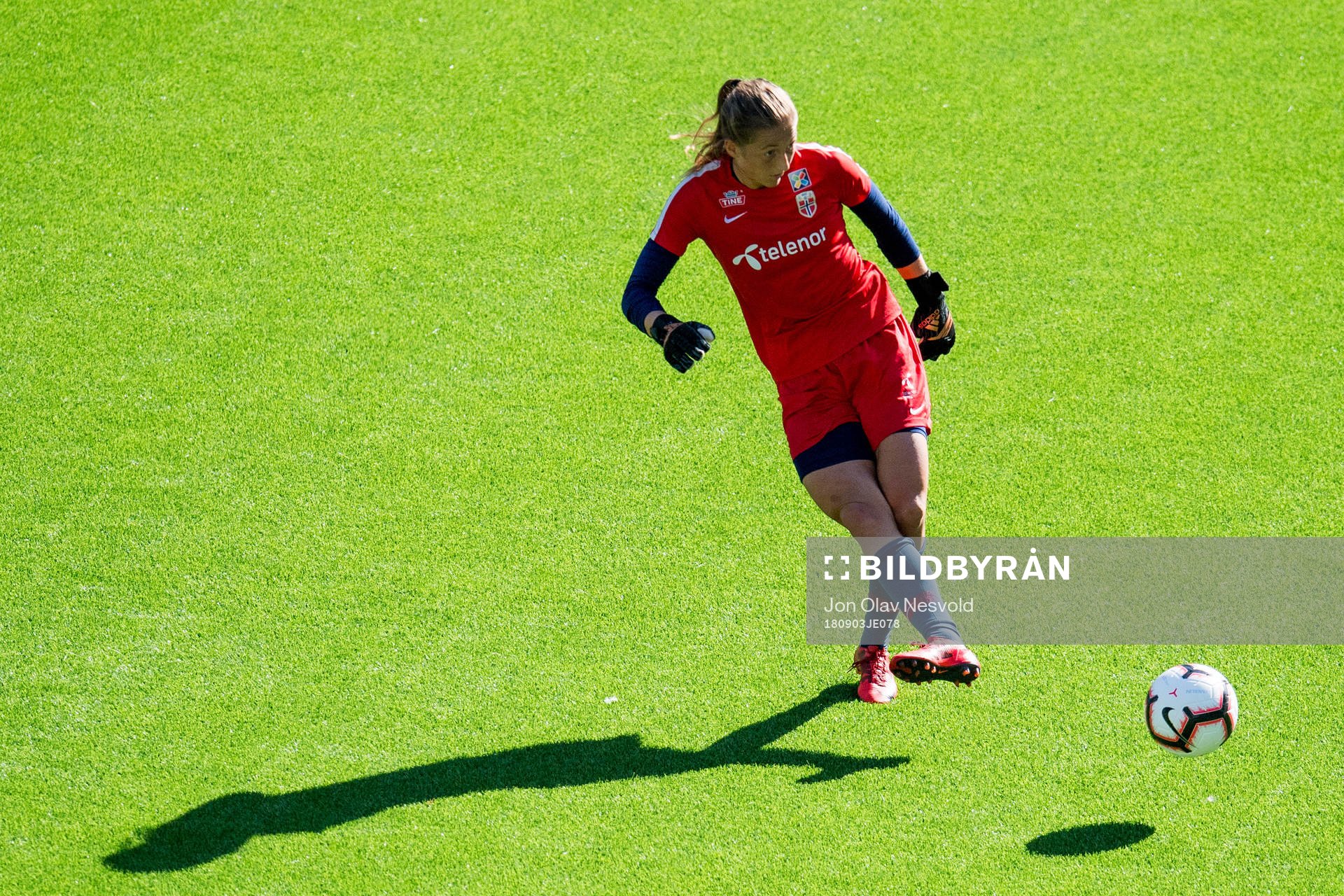 Goalkeeper Cecilie Hauståker Fiskerstrand of Norway