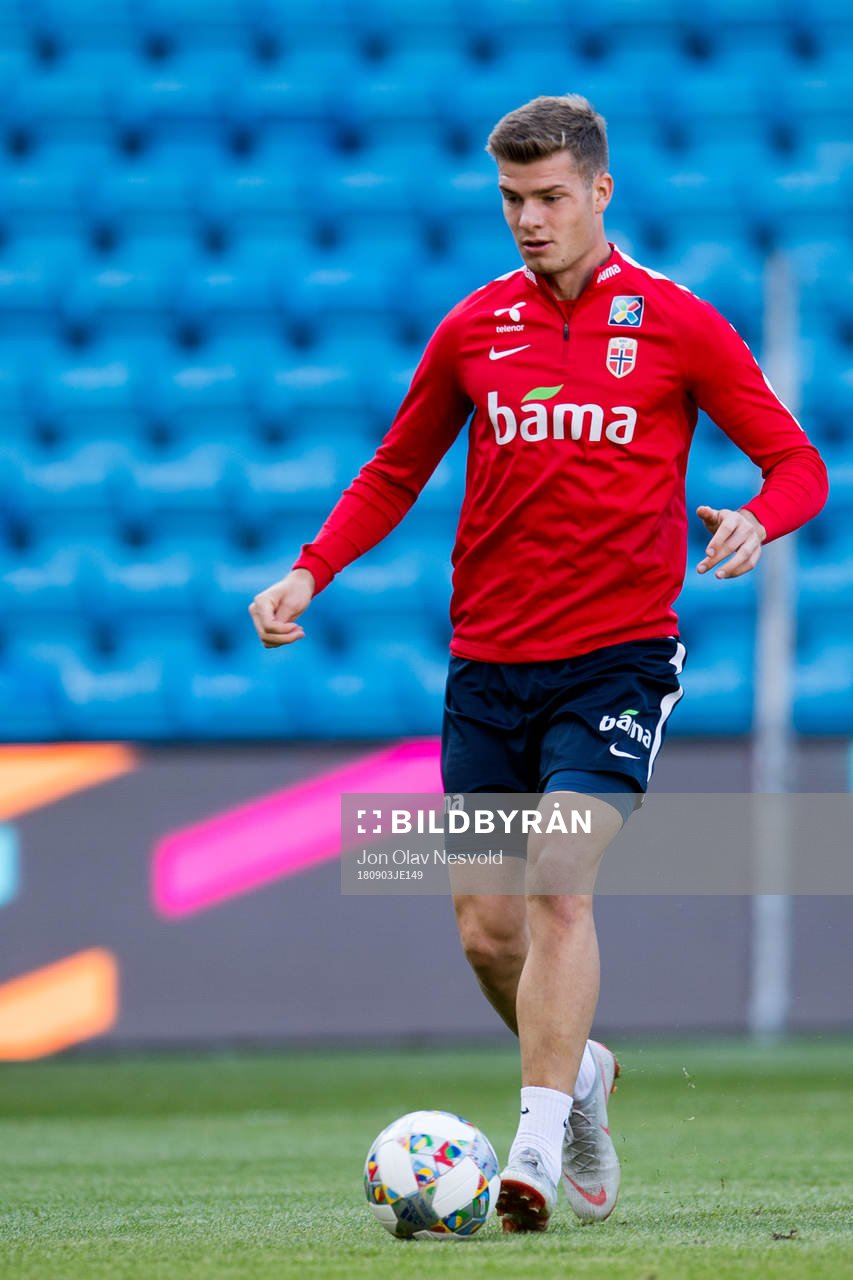 Alexander Sørloth of Norway