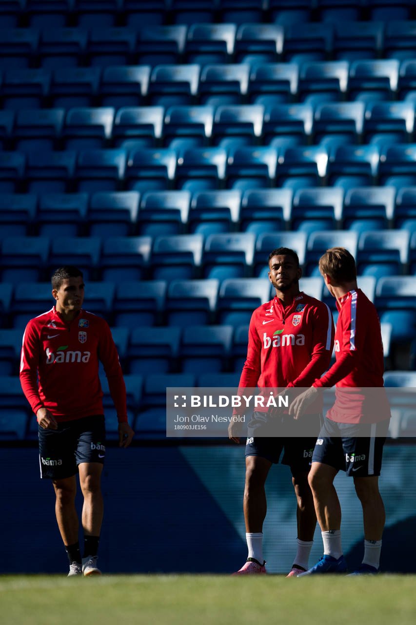 Mohamed Elyounoussi, Joshua King and Stefan Johansen of