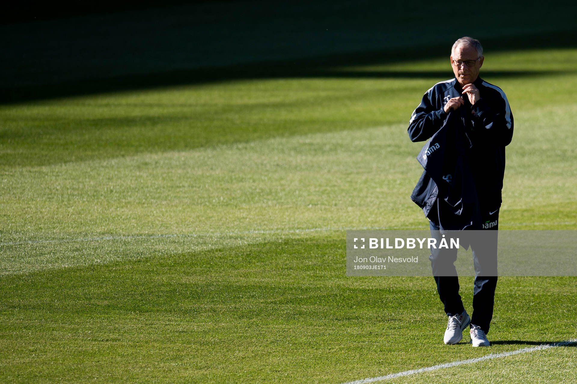 Lars Lagerbäck, head coach of Norway