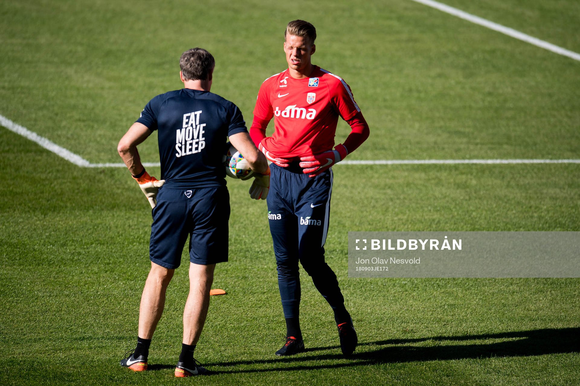 Goalkeeper Ørjan Håskjold Nyland of Norway