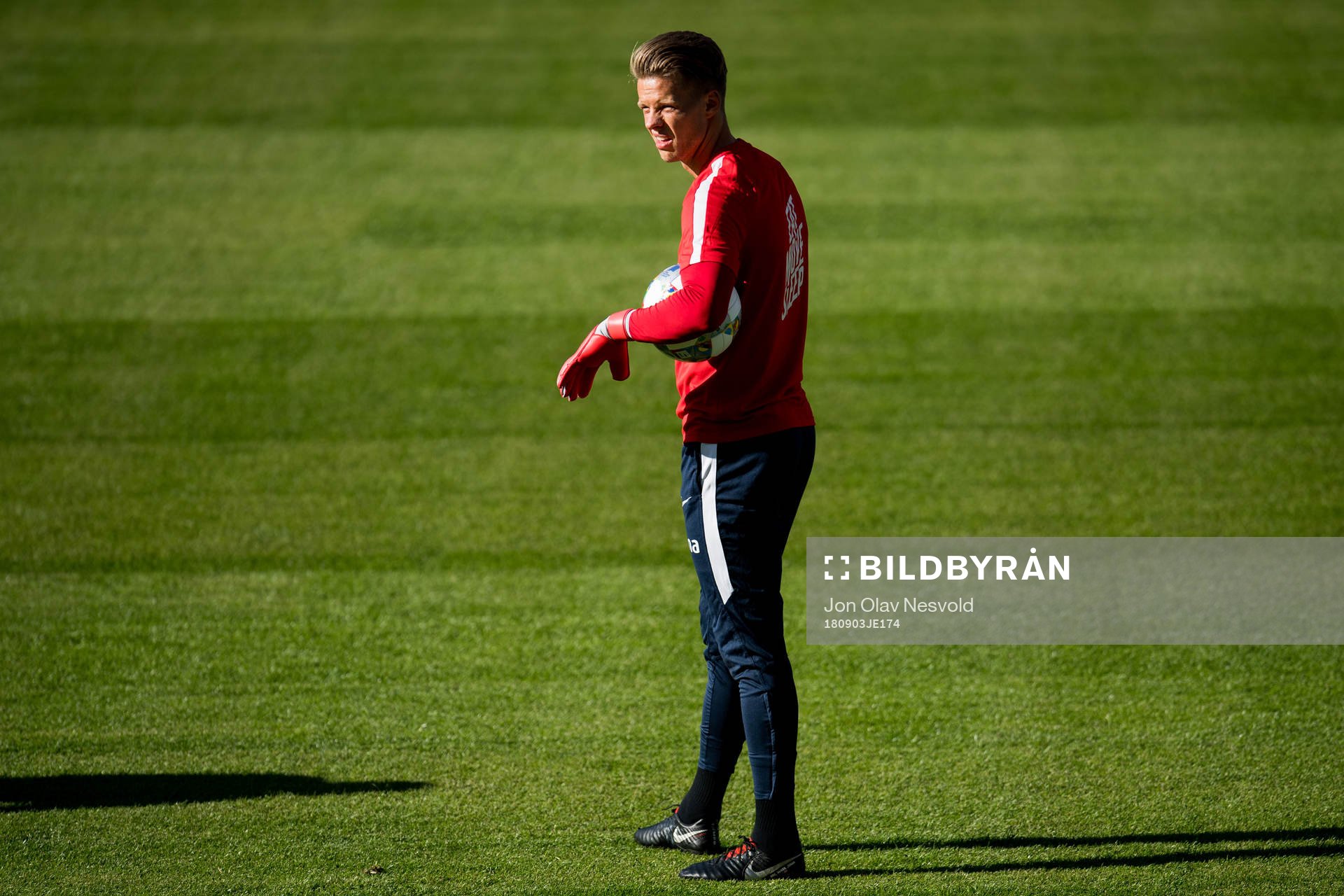Goalkeeper Ørjan Håskjold Nyland of Norway