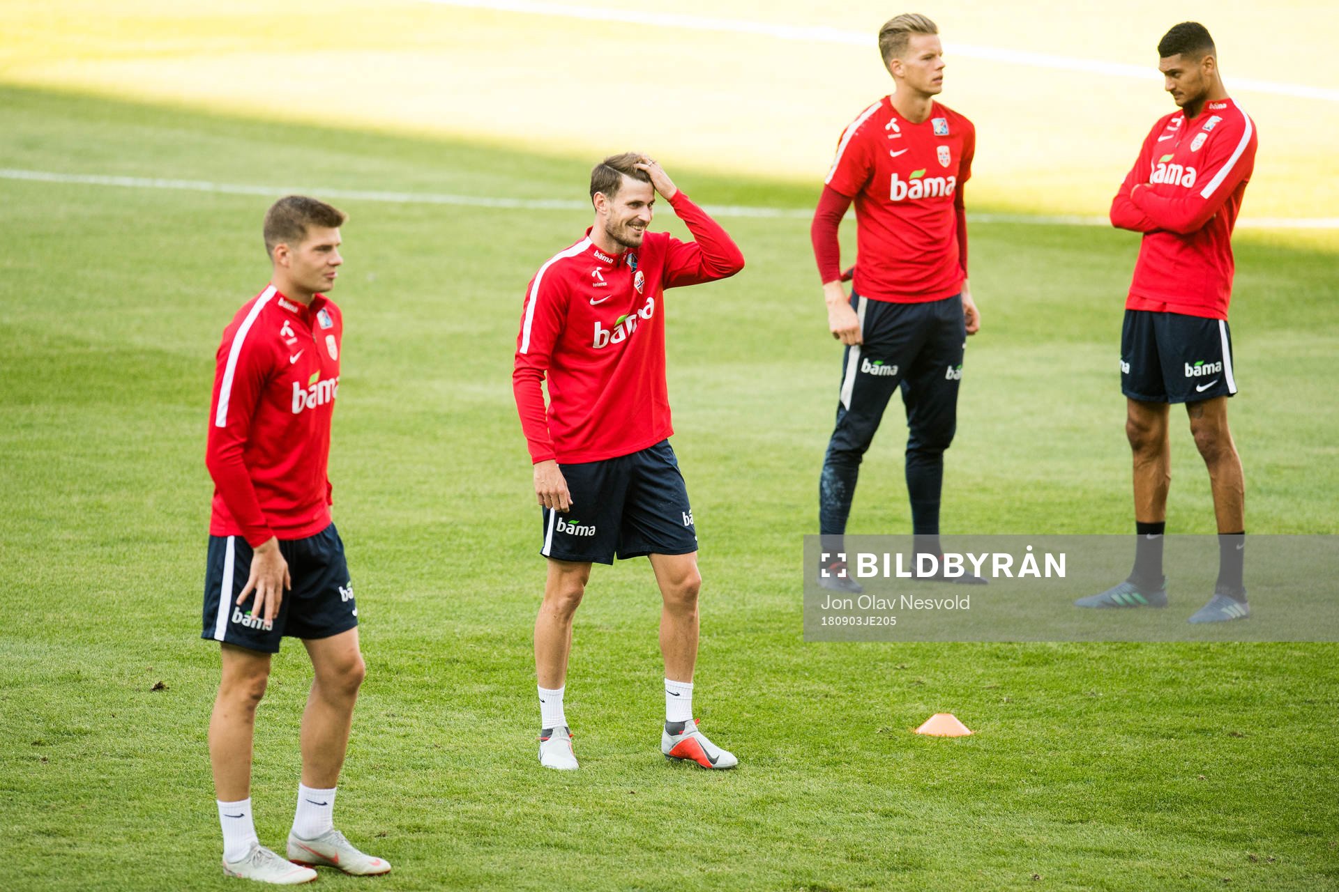 Alexander Sørloth, Håvard Nordtveit, goalkeeper Ørjan