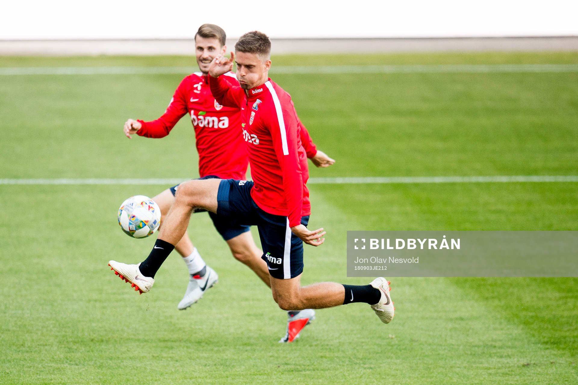 Håvard Nordtveit and Markus Henriksen of Norway