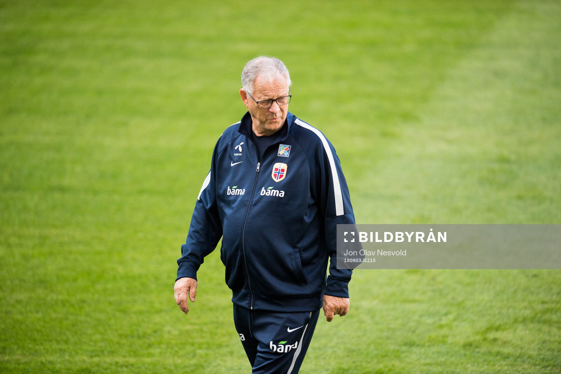 Lars Lagerbäck, head coach of Norway