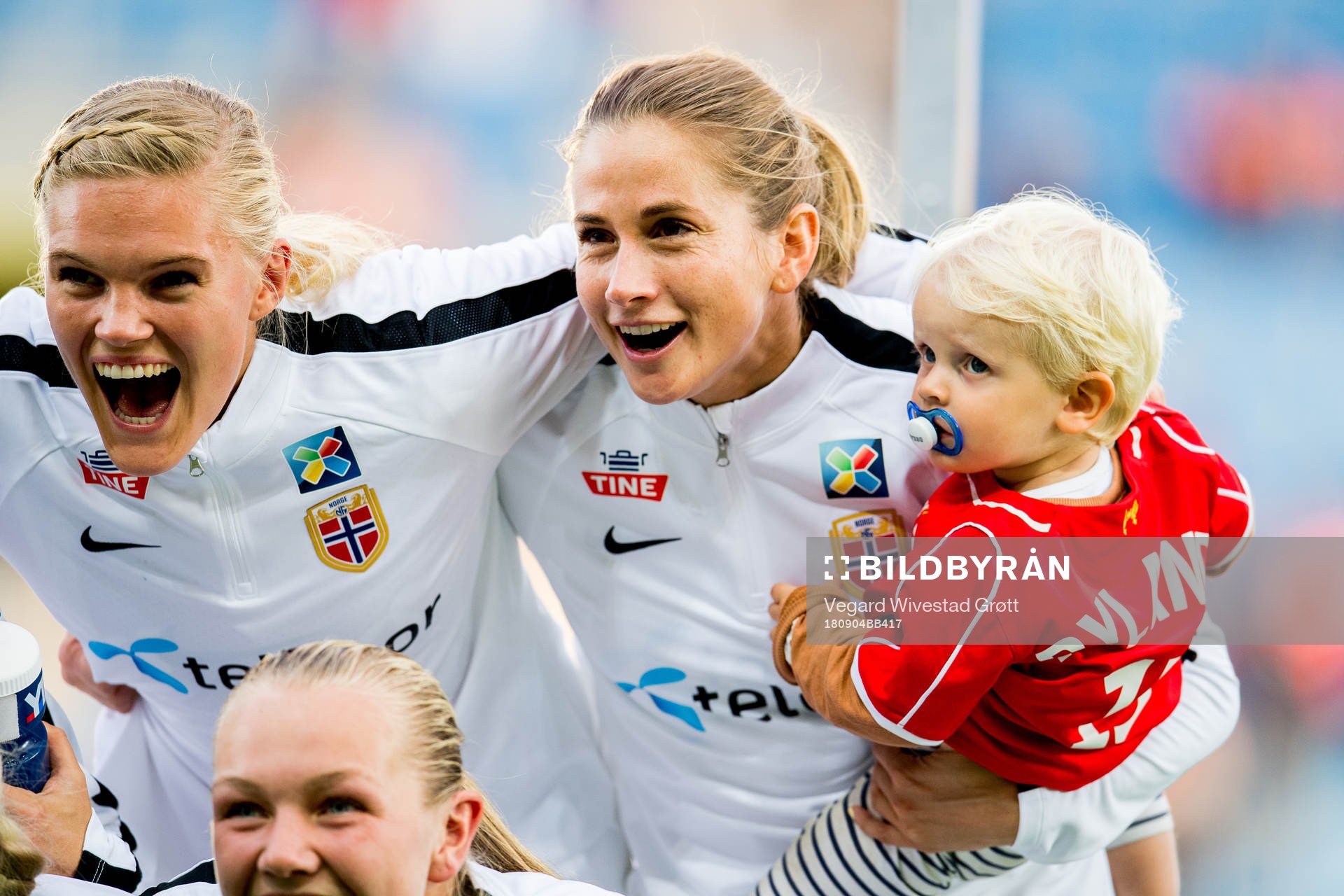 Kristine Leine and Ingrid Ryland celebrate