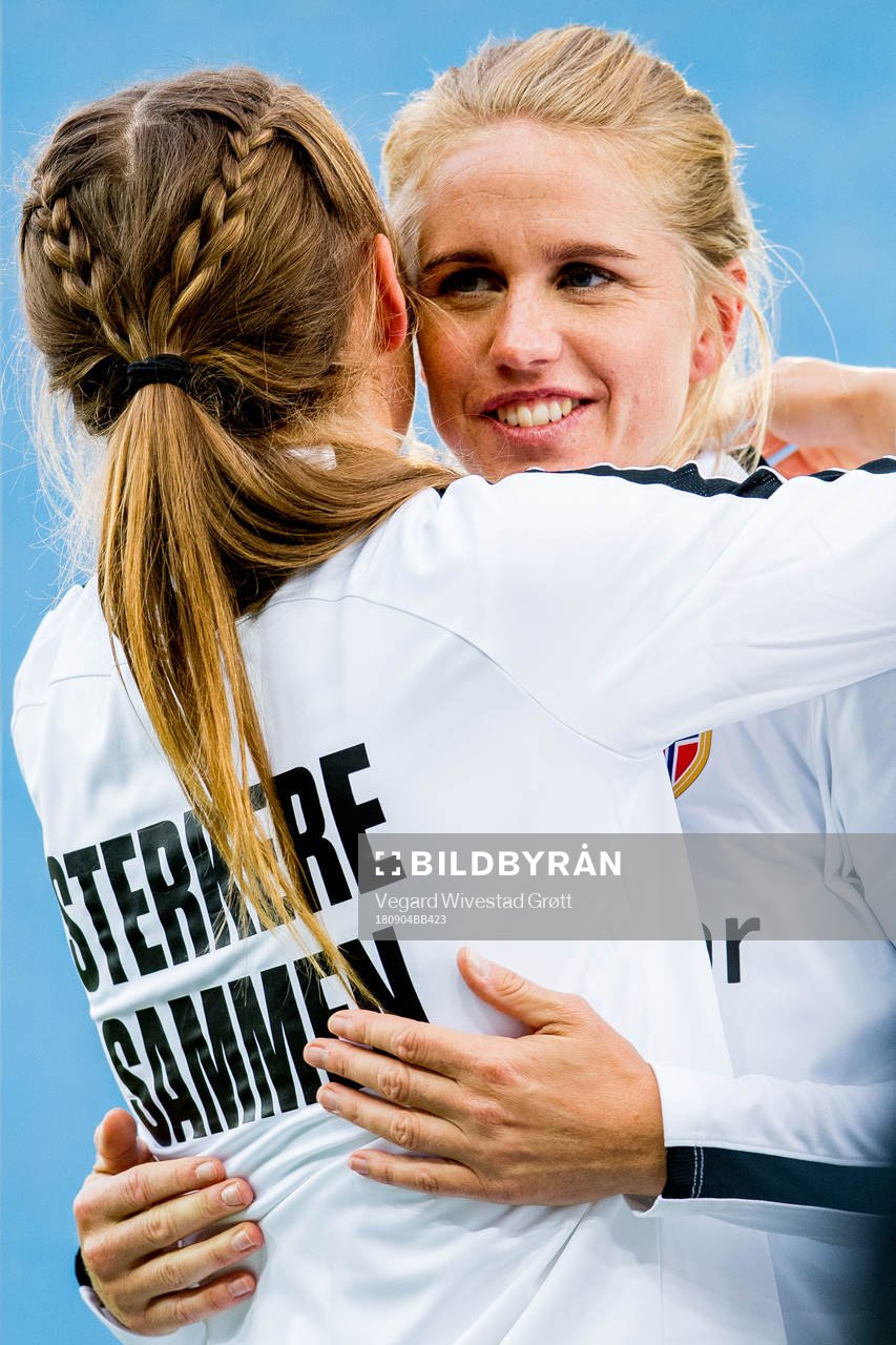 Elise Thorsnes of Norway celebrates