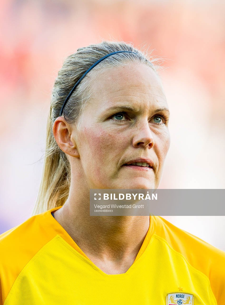 Goalkeeper Ingrid Hjelmseth of Norway