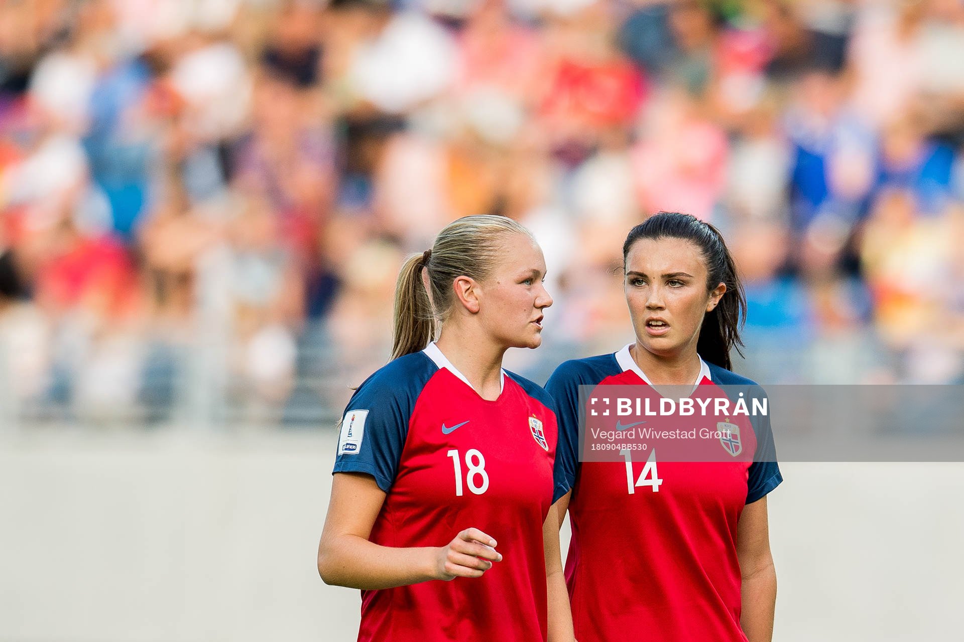 Frida Maanum and Ingrid Syrstad Engen of Norway