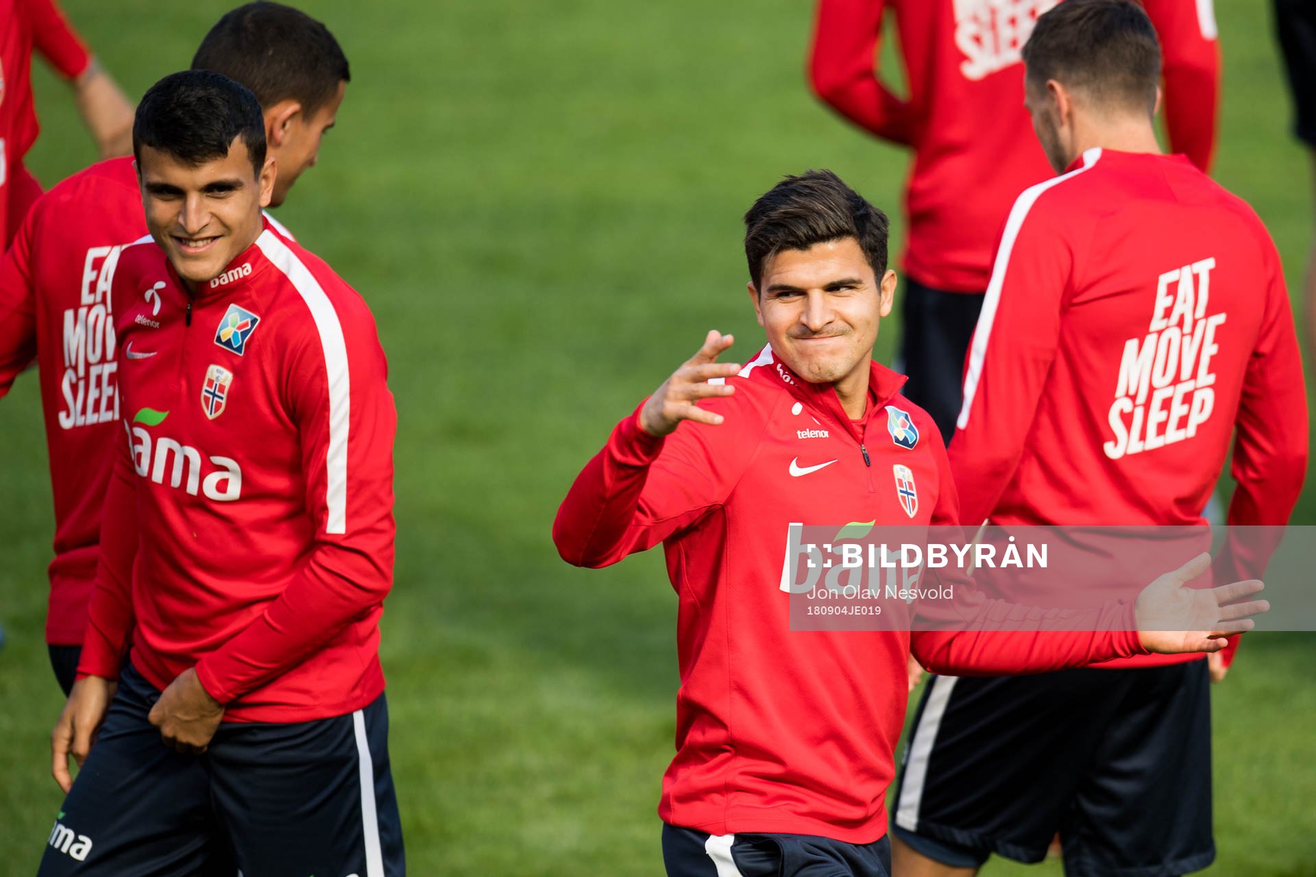 Mohamed Elyounoussi and Tarik Elyounoussi of Norway