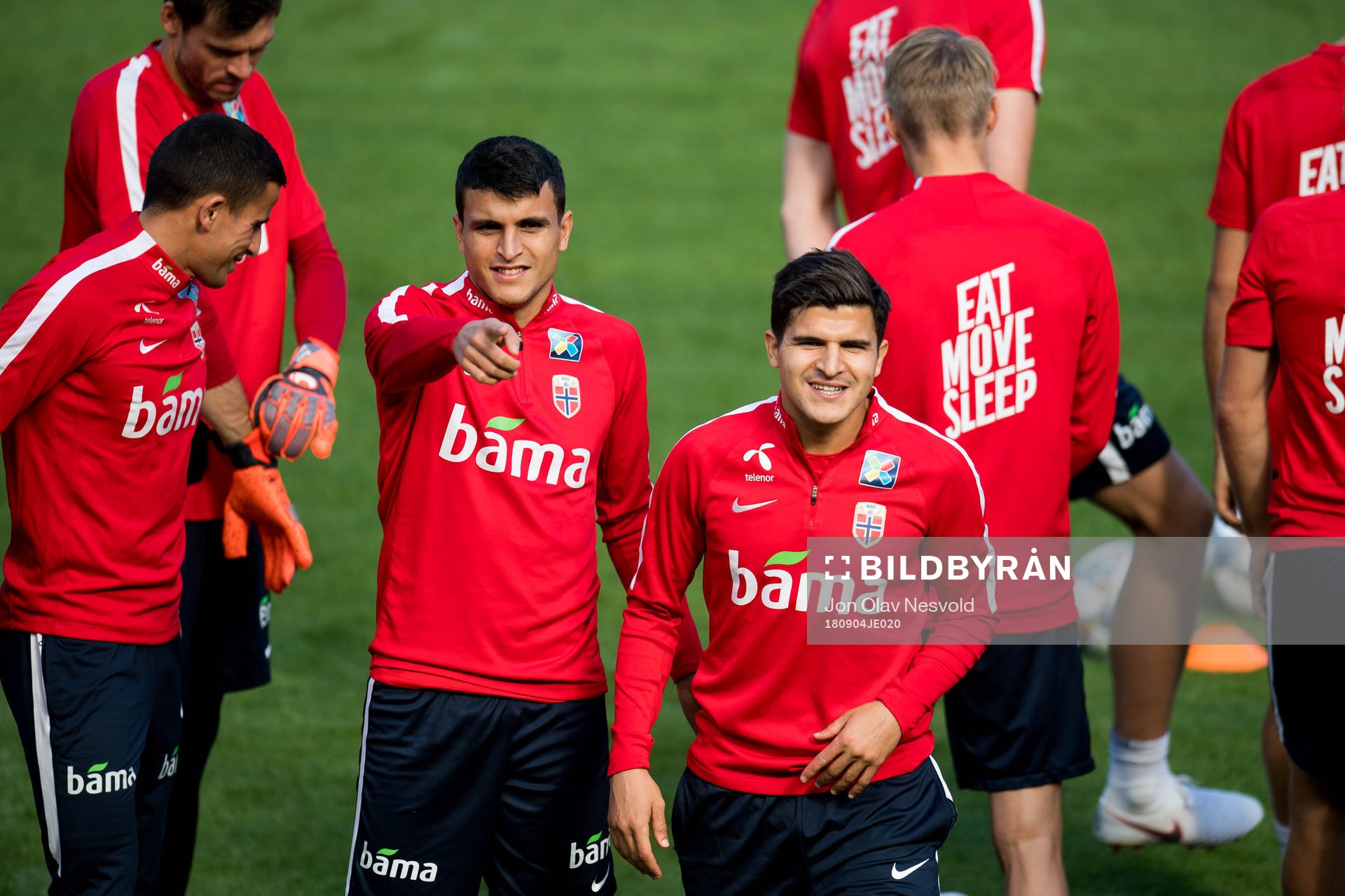 Mohamed Elyounoussi and Tarik Elyounoussi of Norway