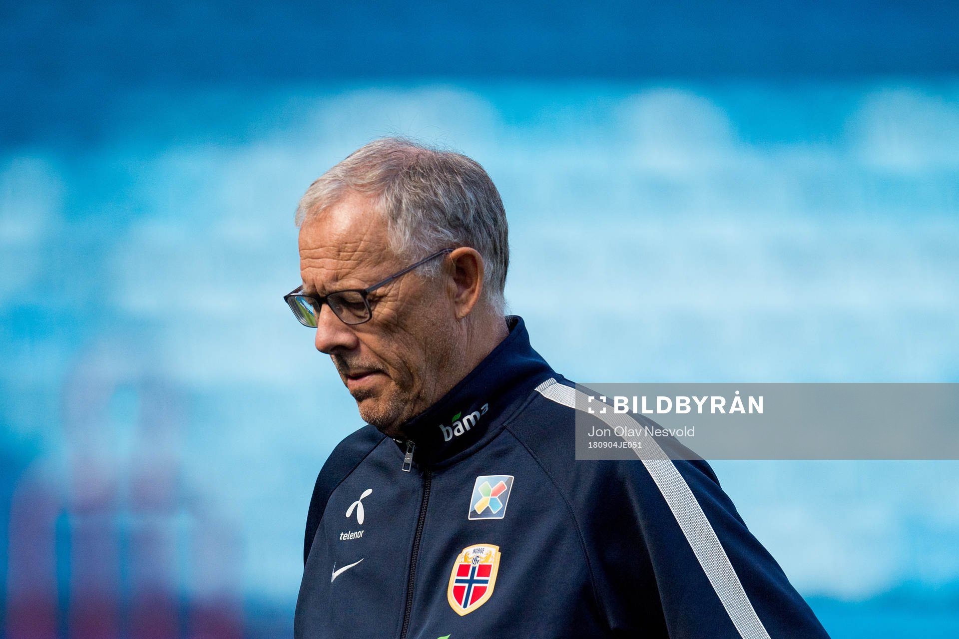 Lars Lagerbäck, head coach of Norway