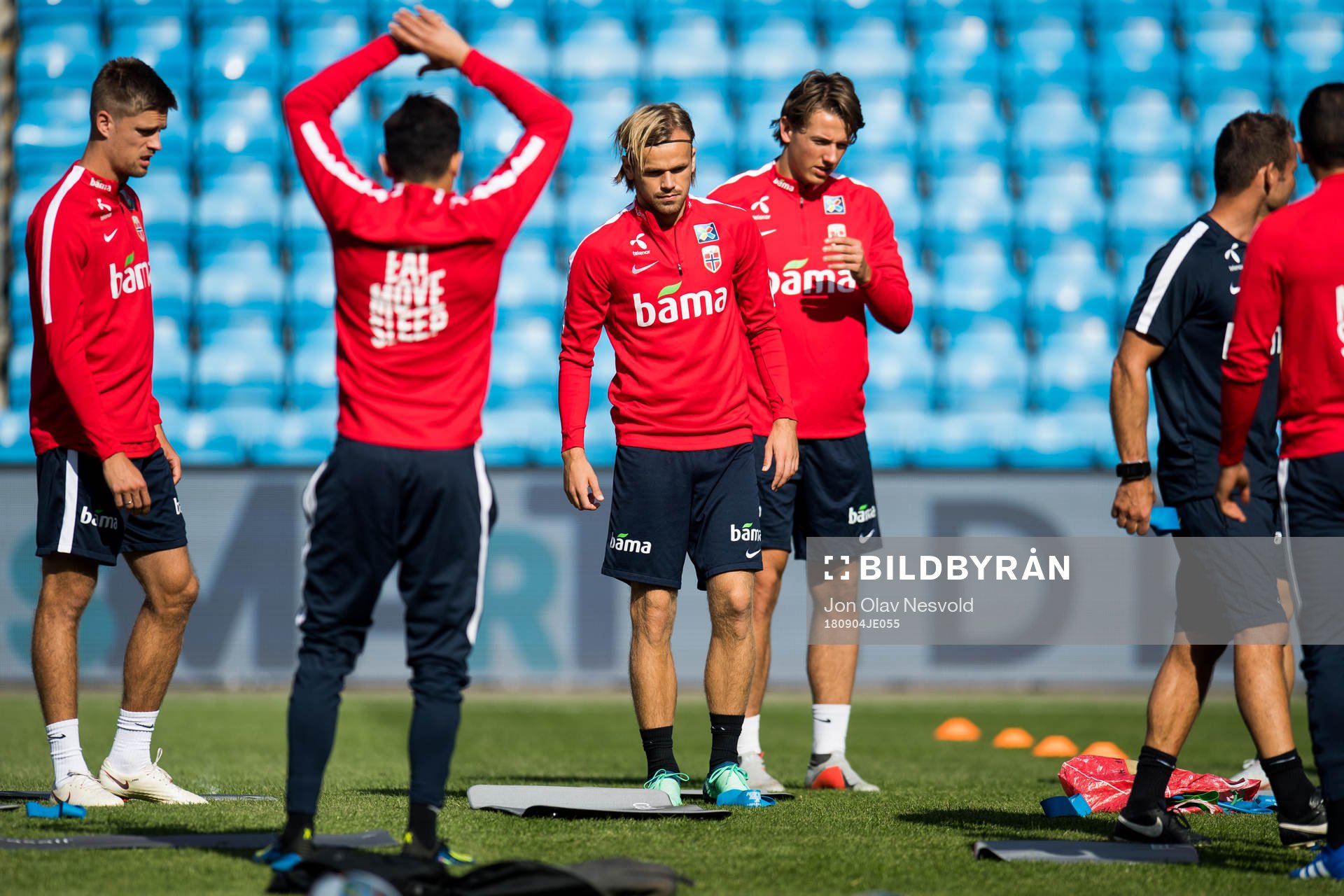 Markus Henriksen, Iver Fossum and Sander Berge of Norway