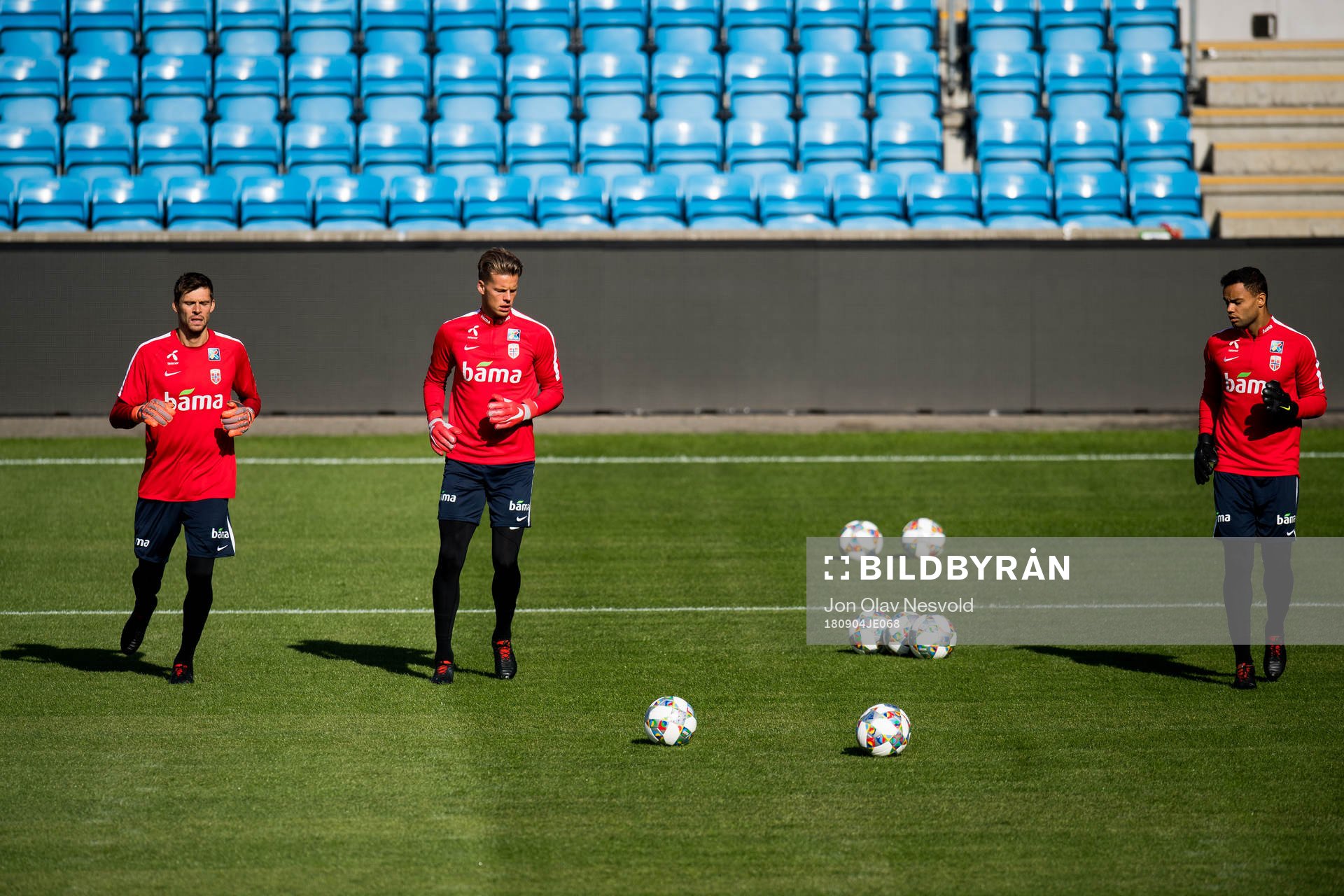 The goalkeepers Rune Almenning Jarstein, Ørjan Håskjold