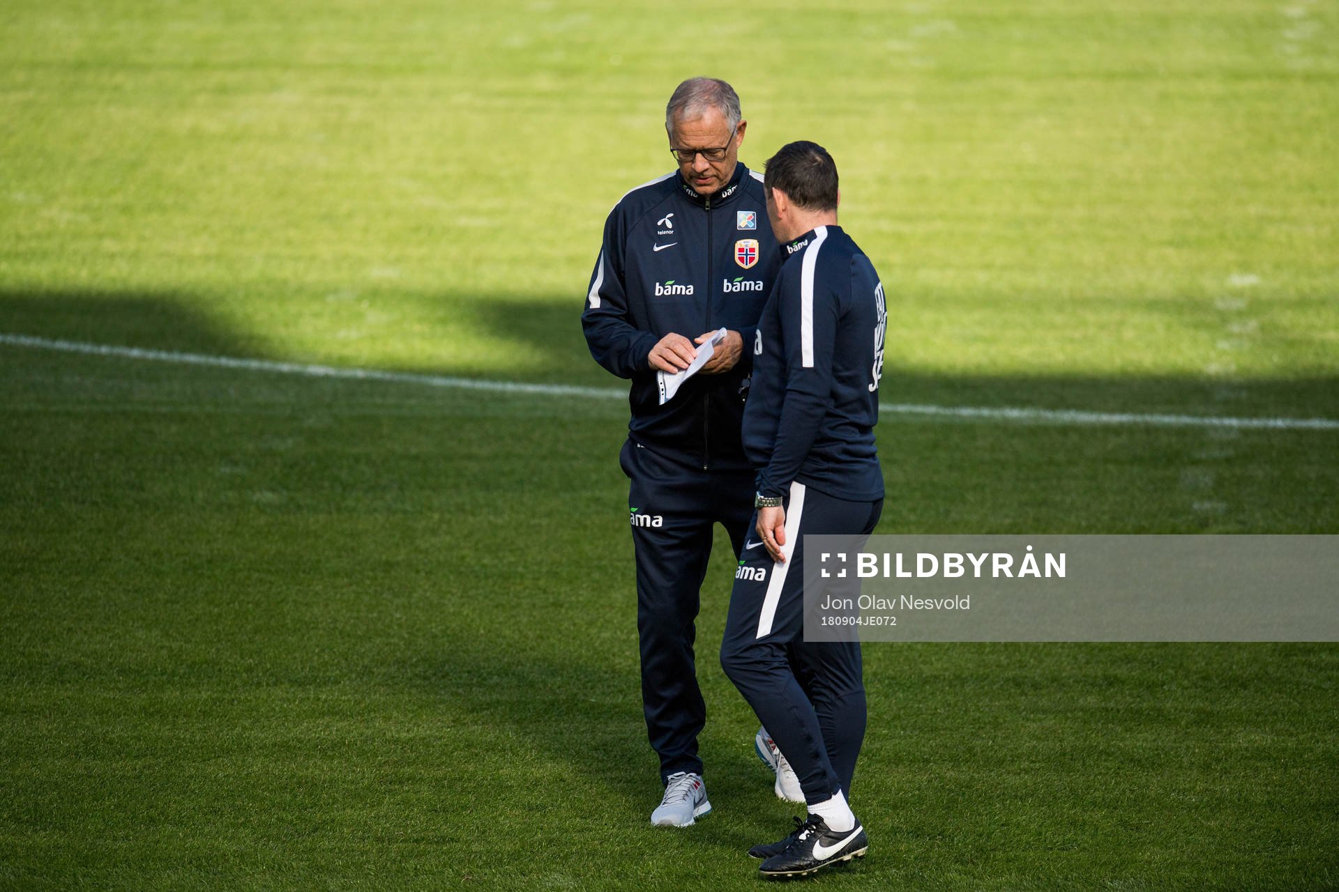 Lars Lagerbäck, head coach of Norway